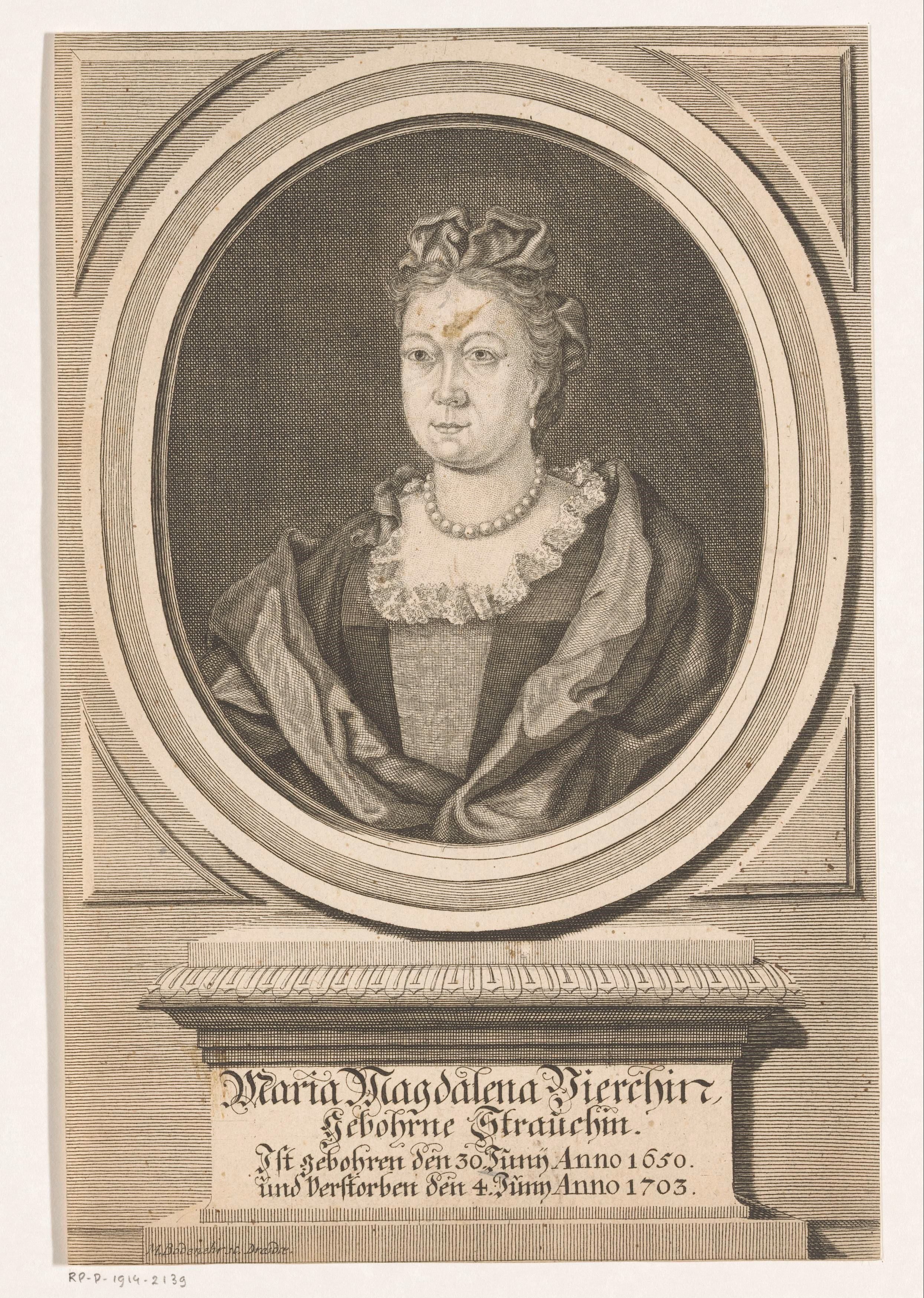 Portret van Maria Magdalena Vierchen