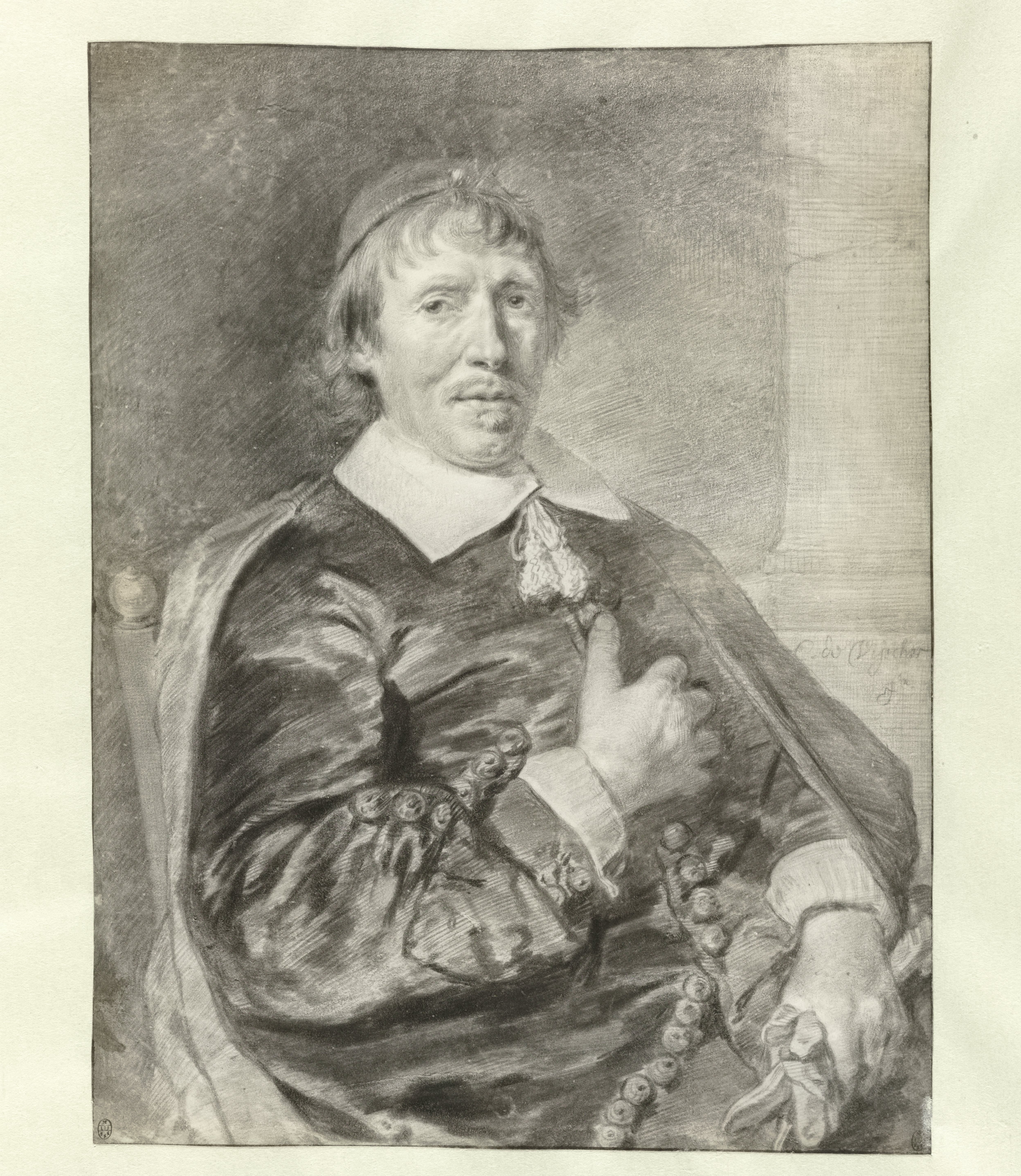 Portrait of a Seated Man, Possibly a Priest