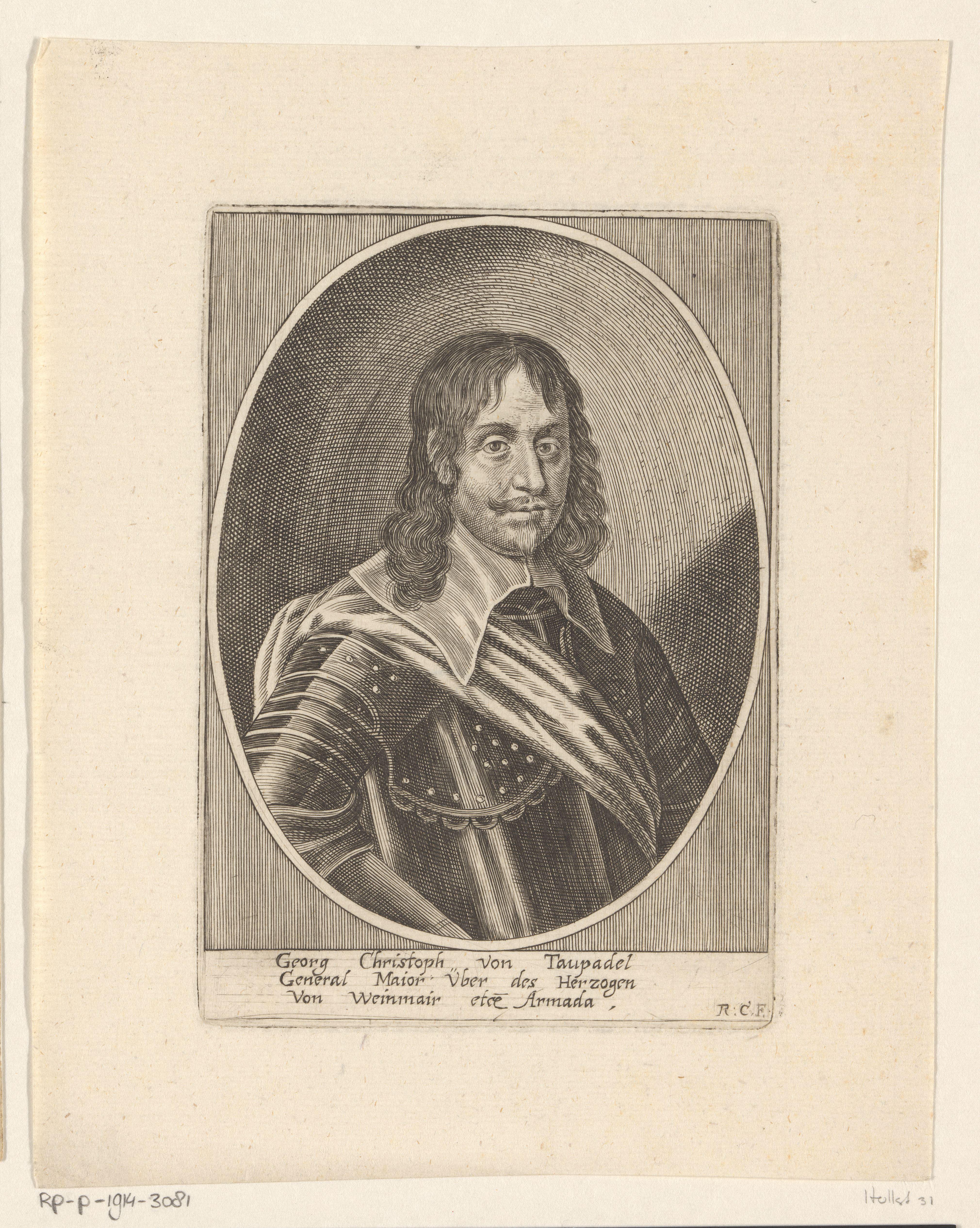 Portret van Georg Christoph von Taupadel