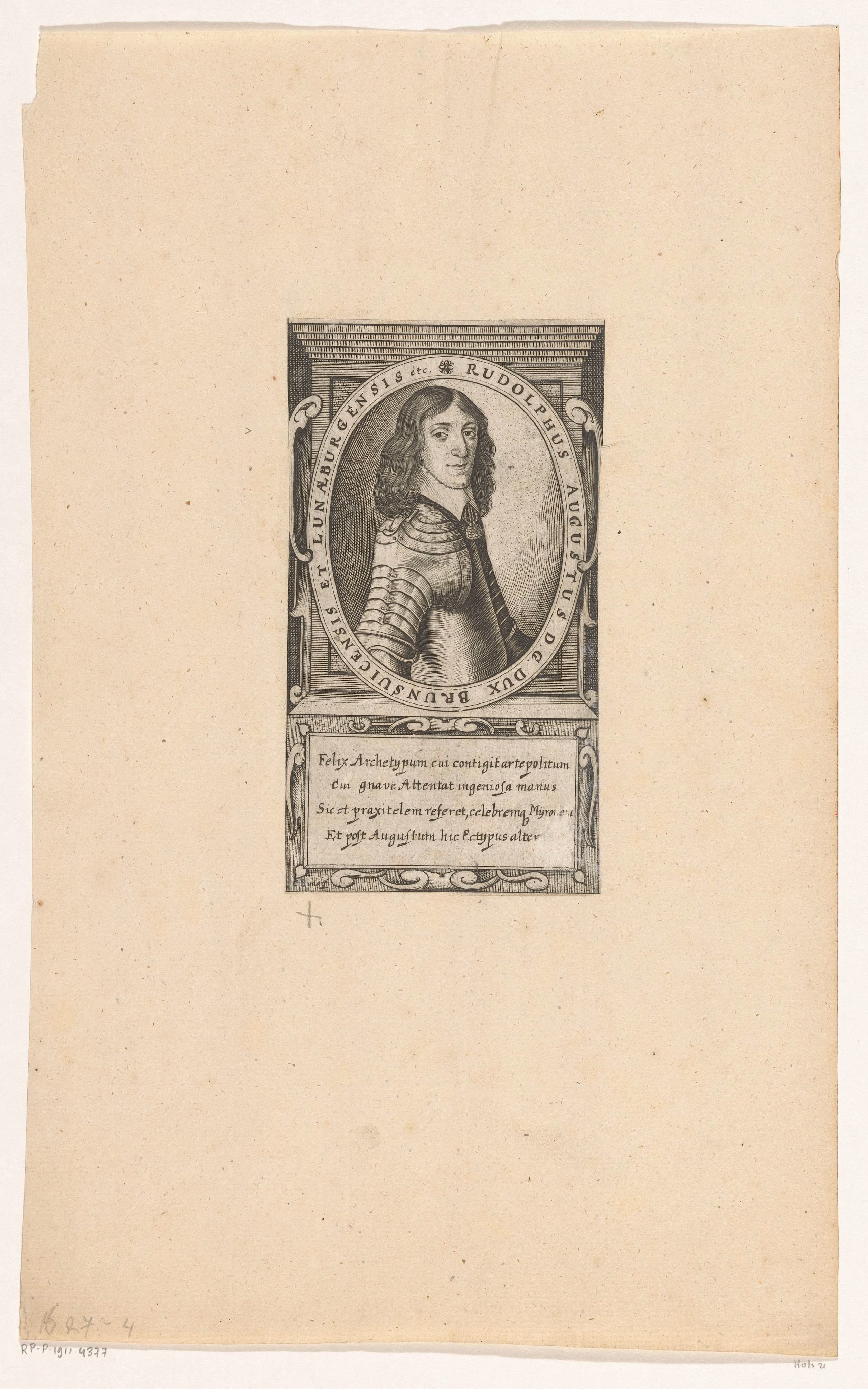 Portret van Rudolf August von Braunschweig-Wolfenbüttel