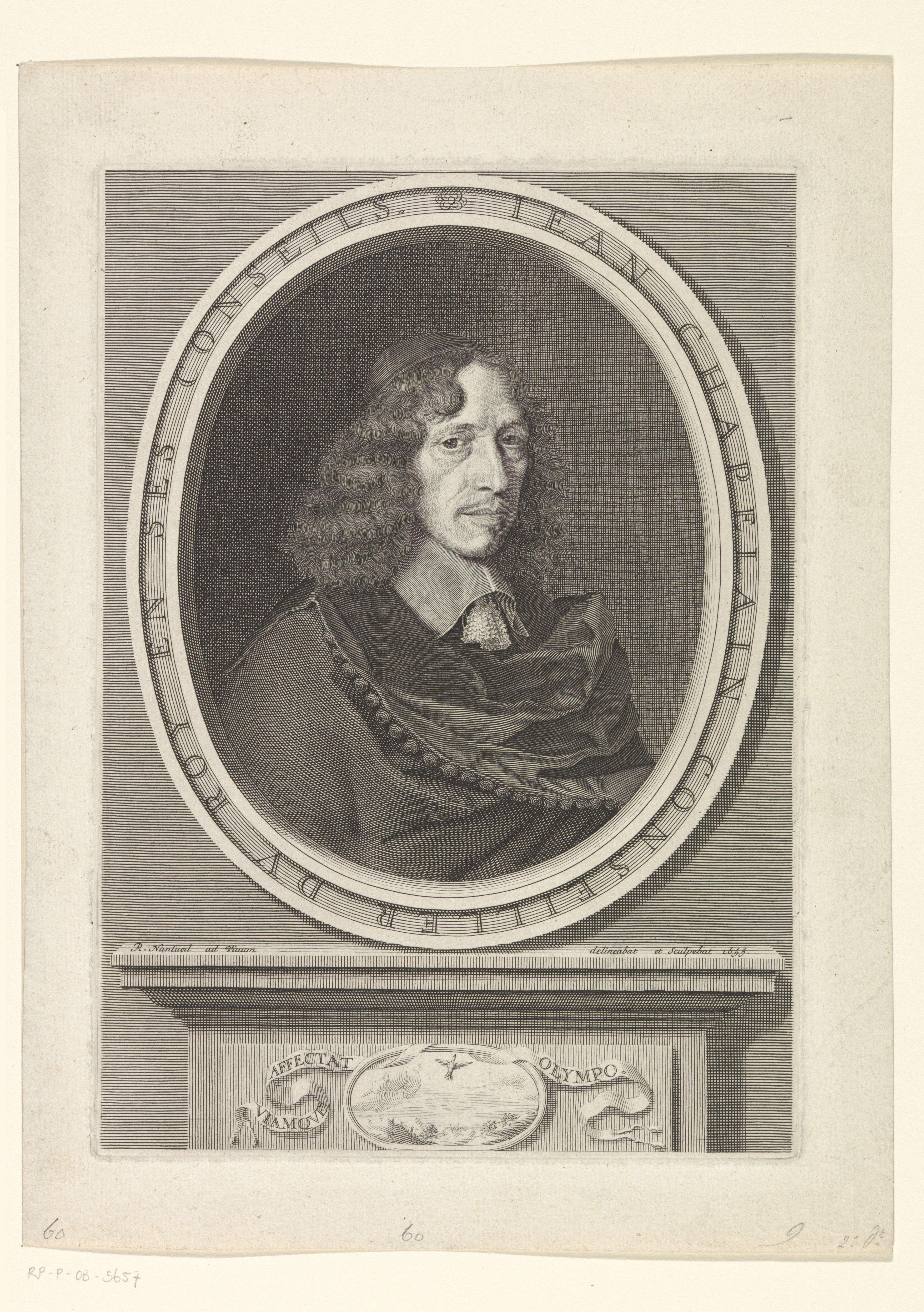 Portret van Jean Chapelain