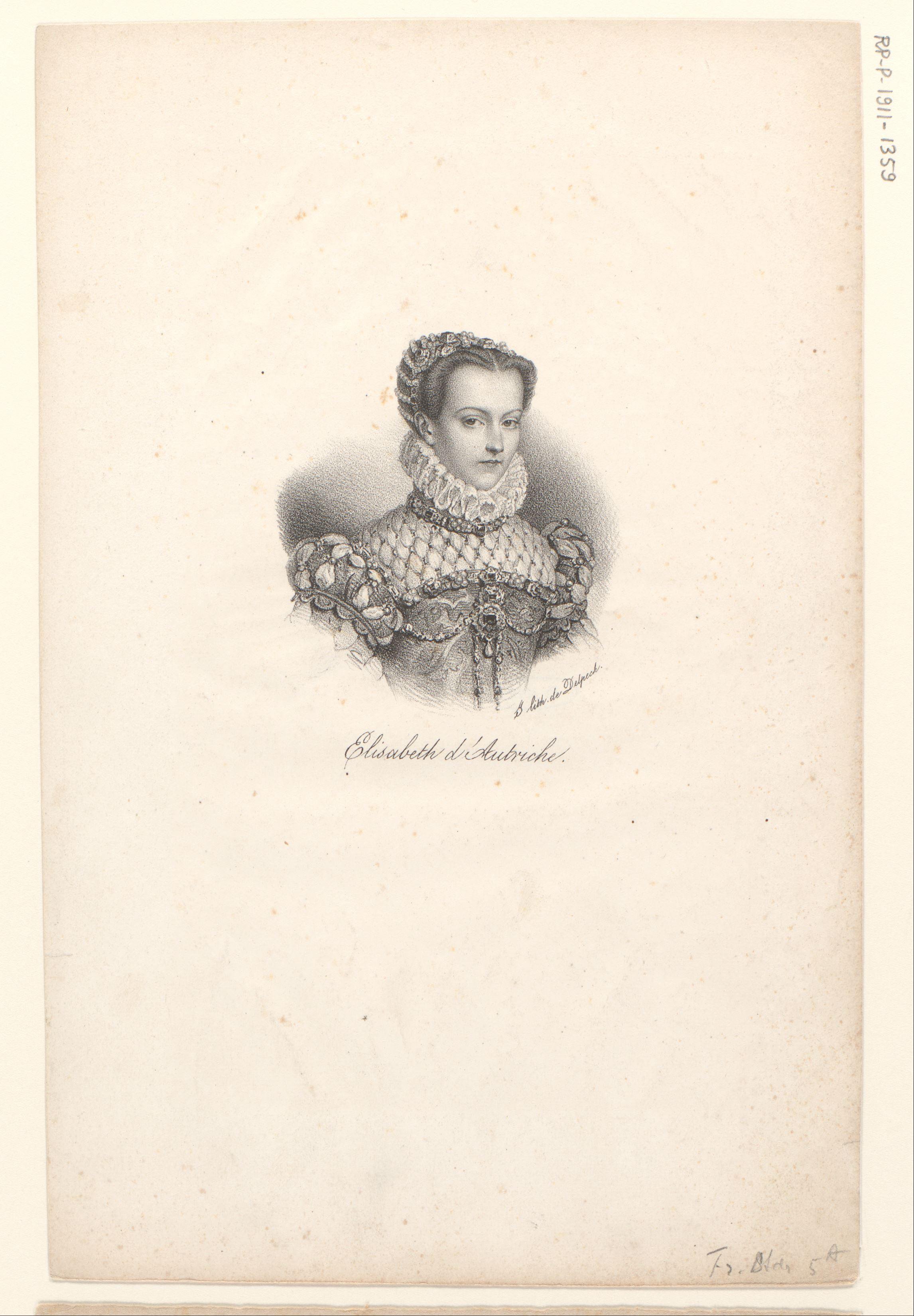 Portret van Elisabeth van Oostenrijk