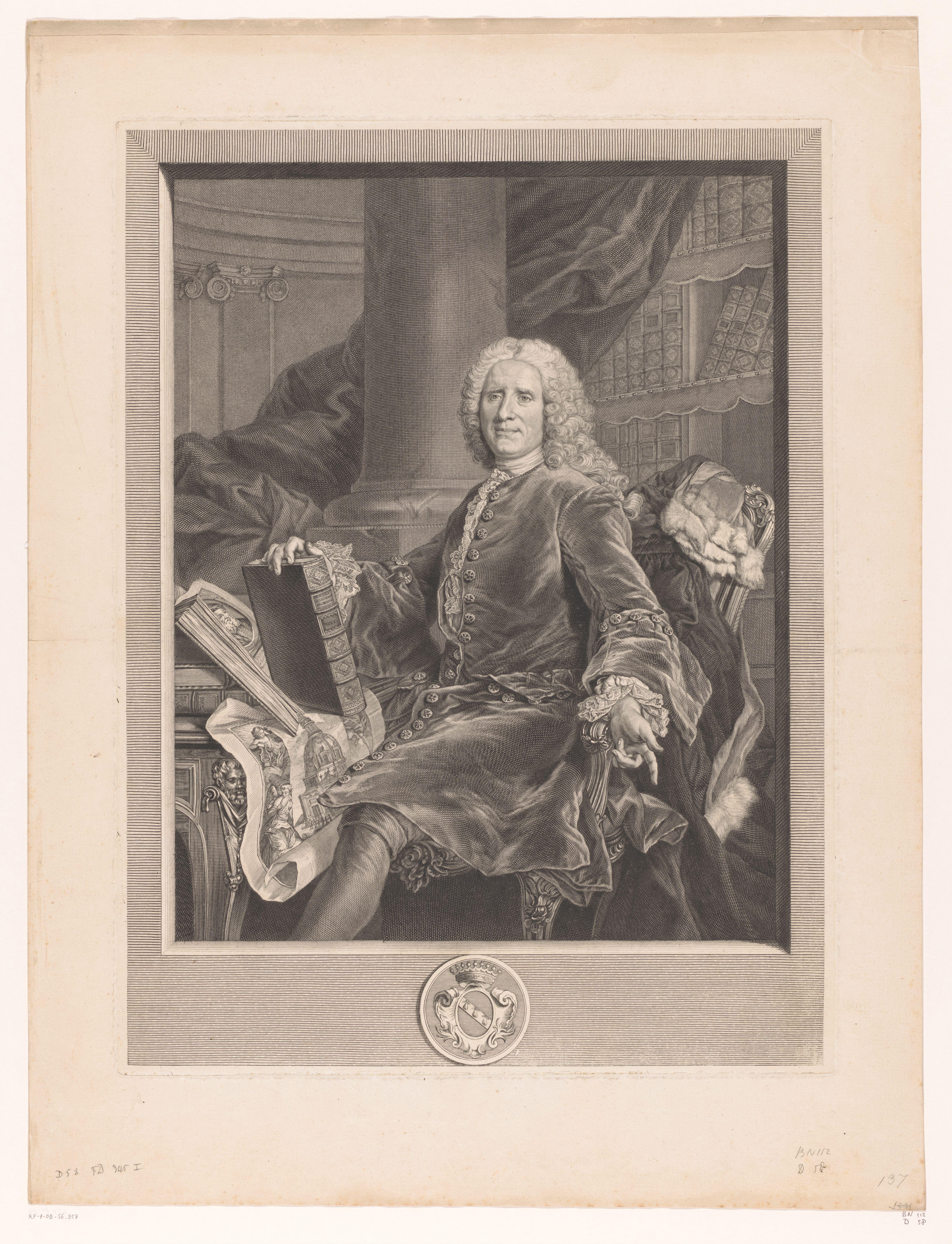 Portret van François Gigot de la Peyronie