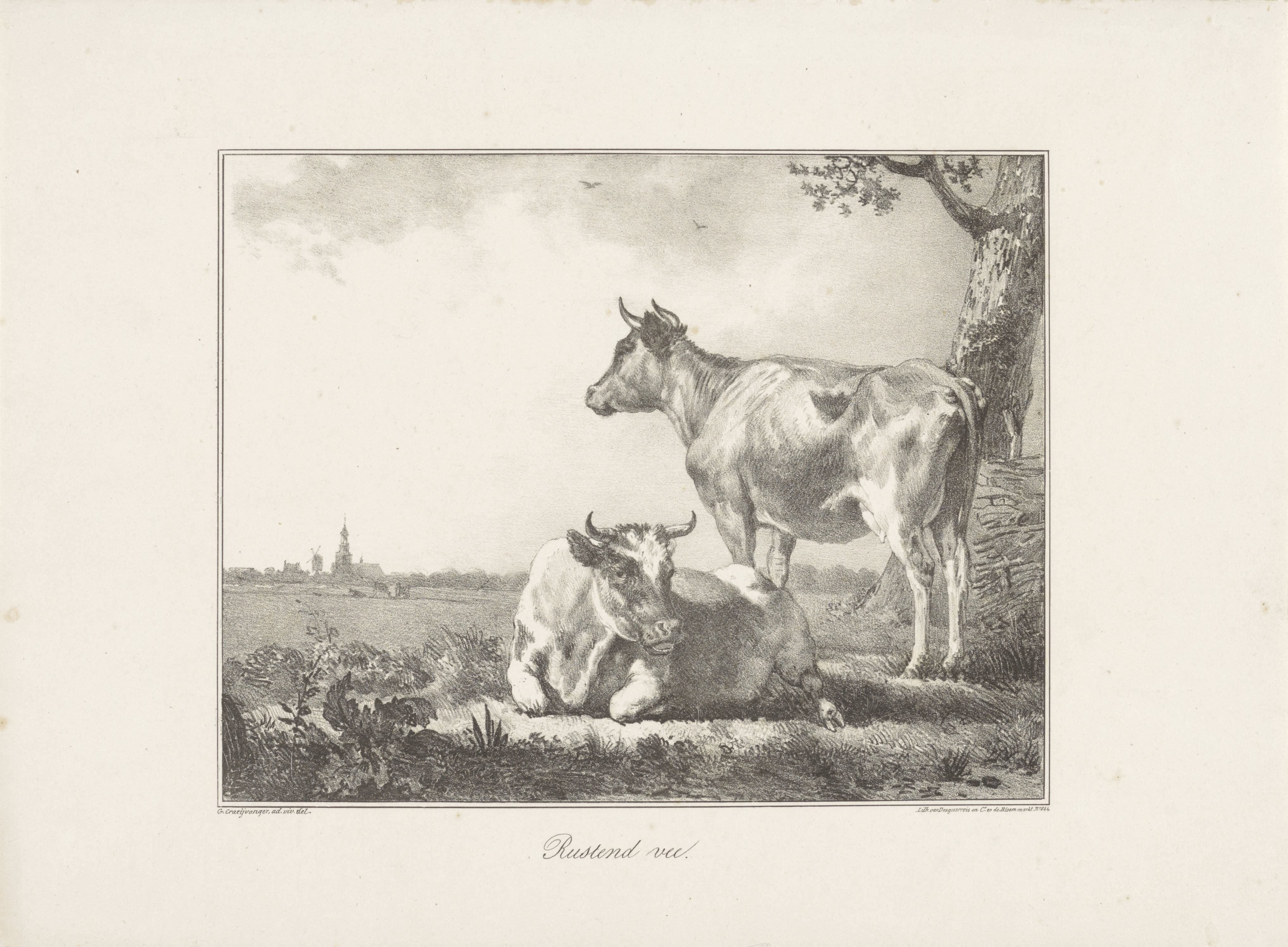Rustend vee