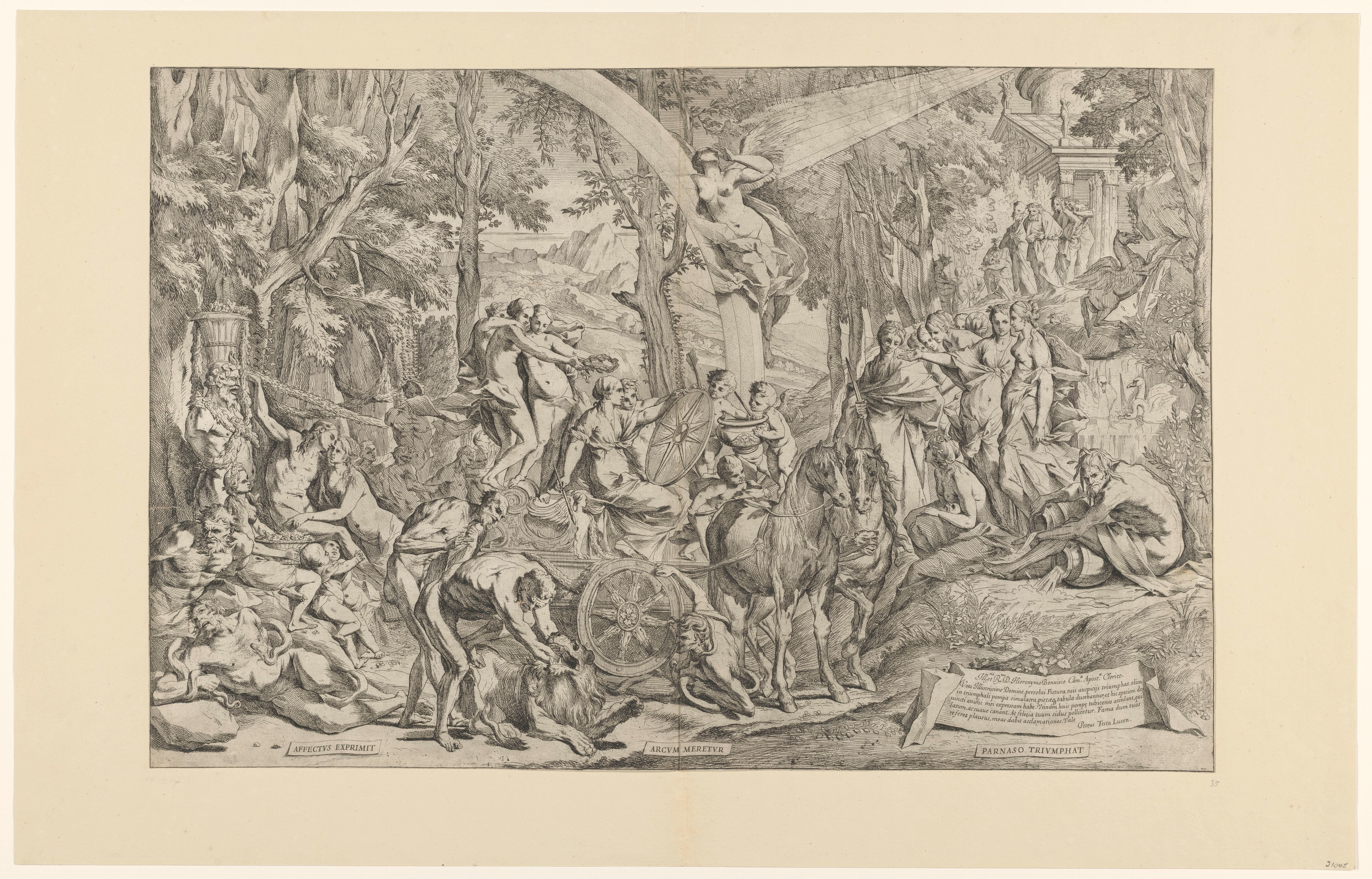 Triomf van de schilderkunst op de Parnassus