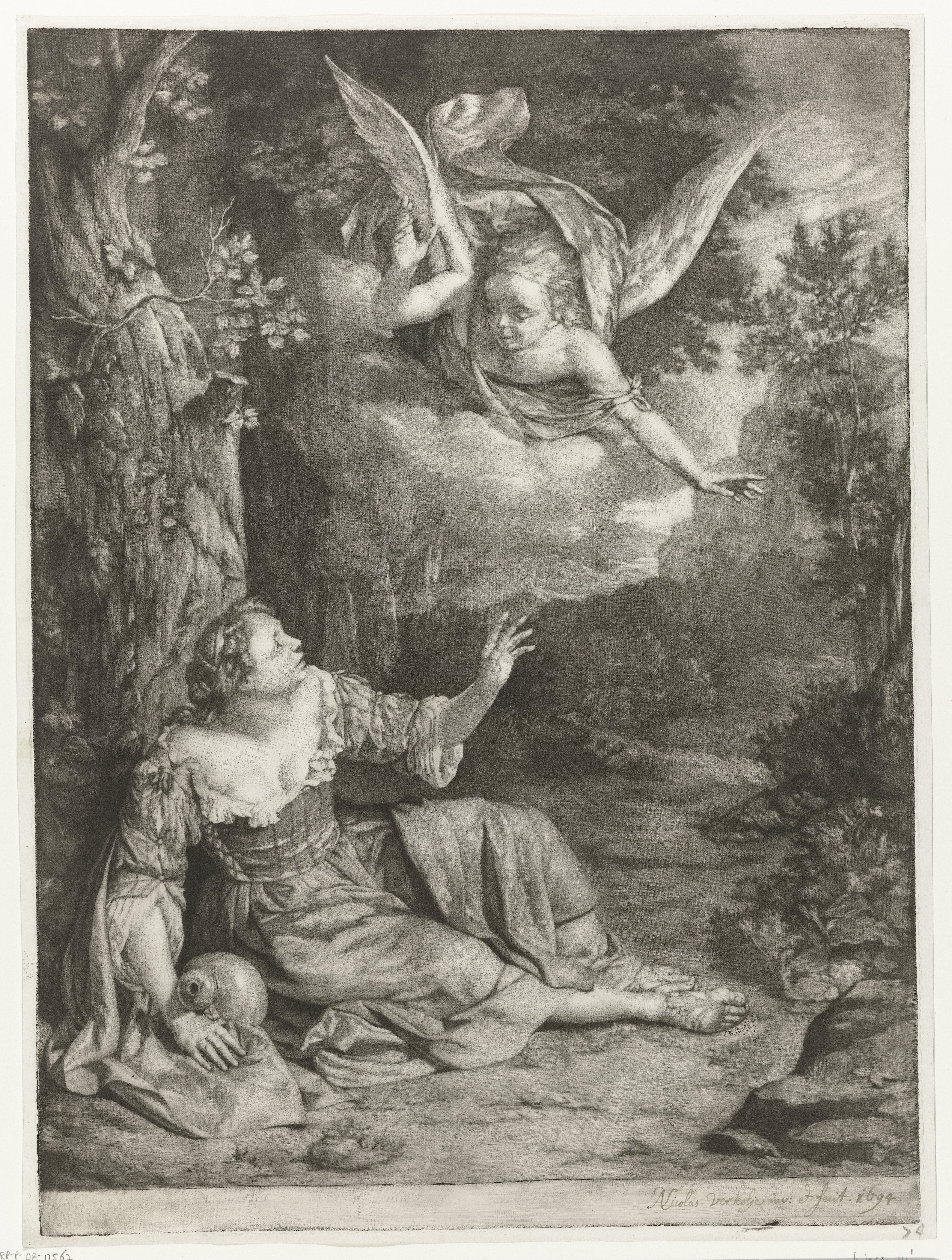 Hagar en Ismaël in de wildernis