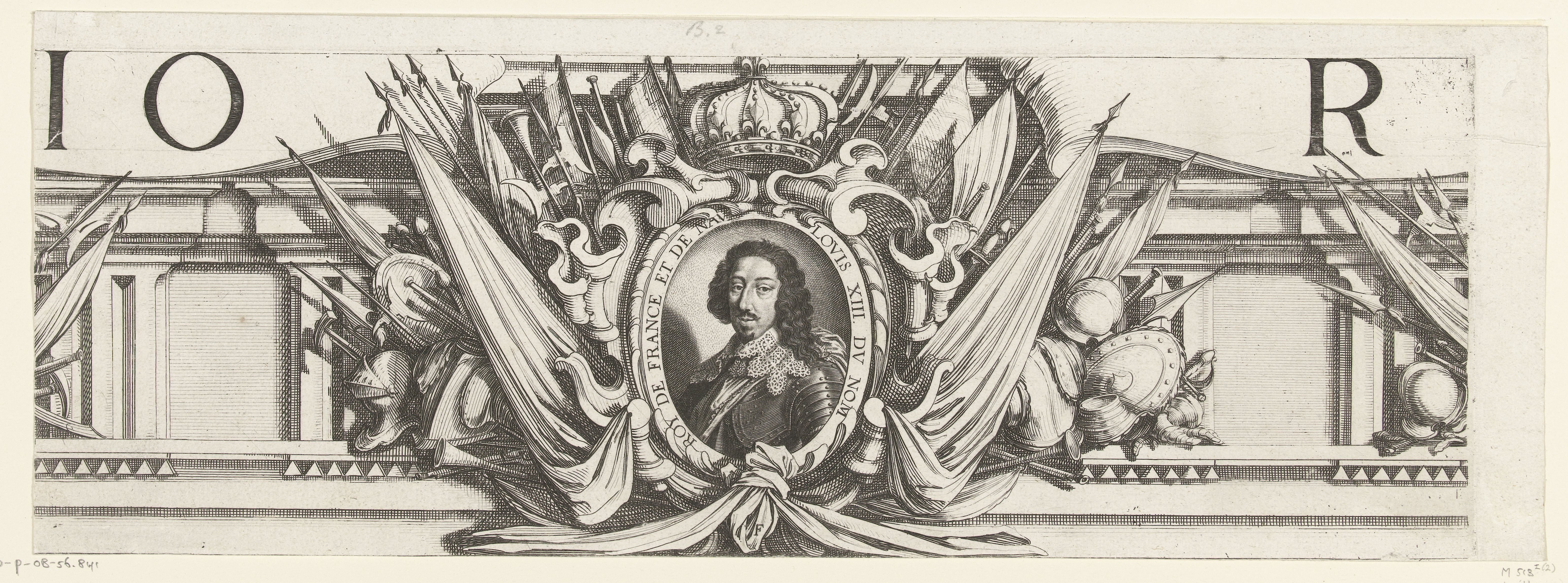 Beleg van La Rochelle, september 1627-oktober 1628 (randwerk, deel middenboven)