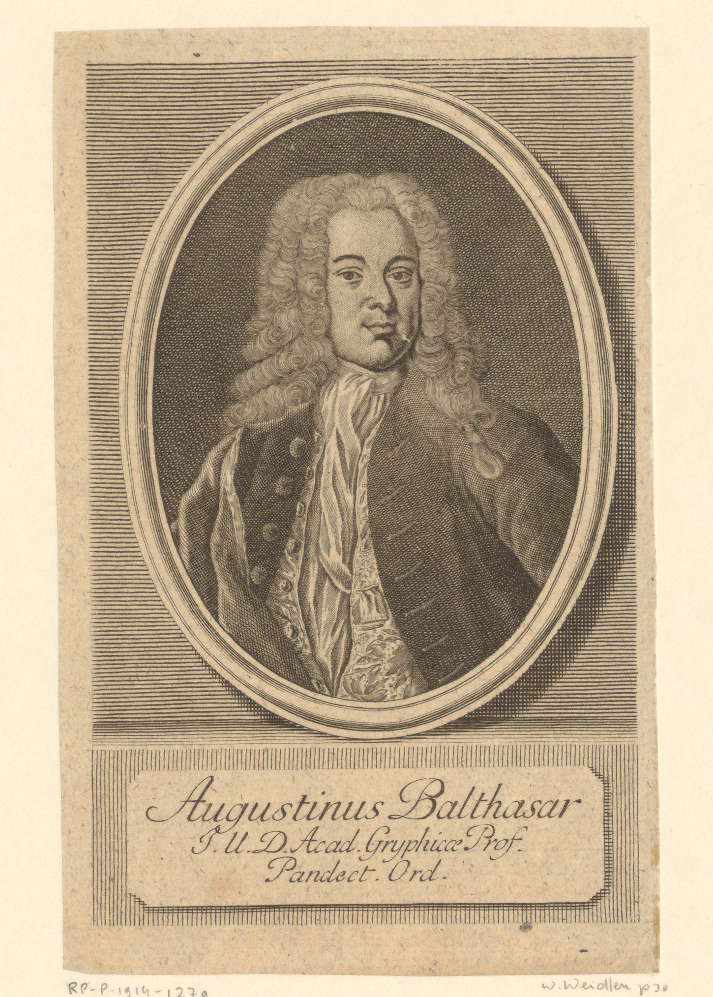 Portret van Augustin Balthasar