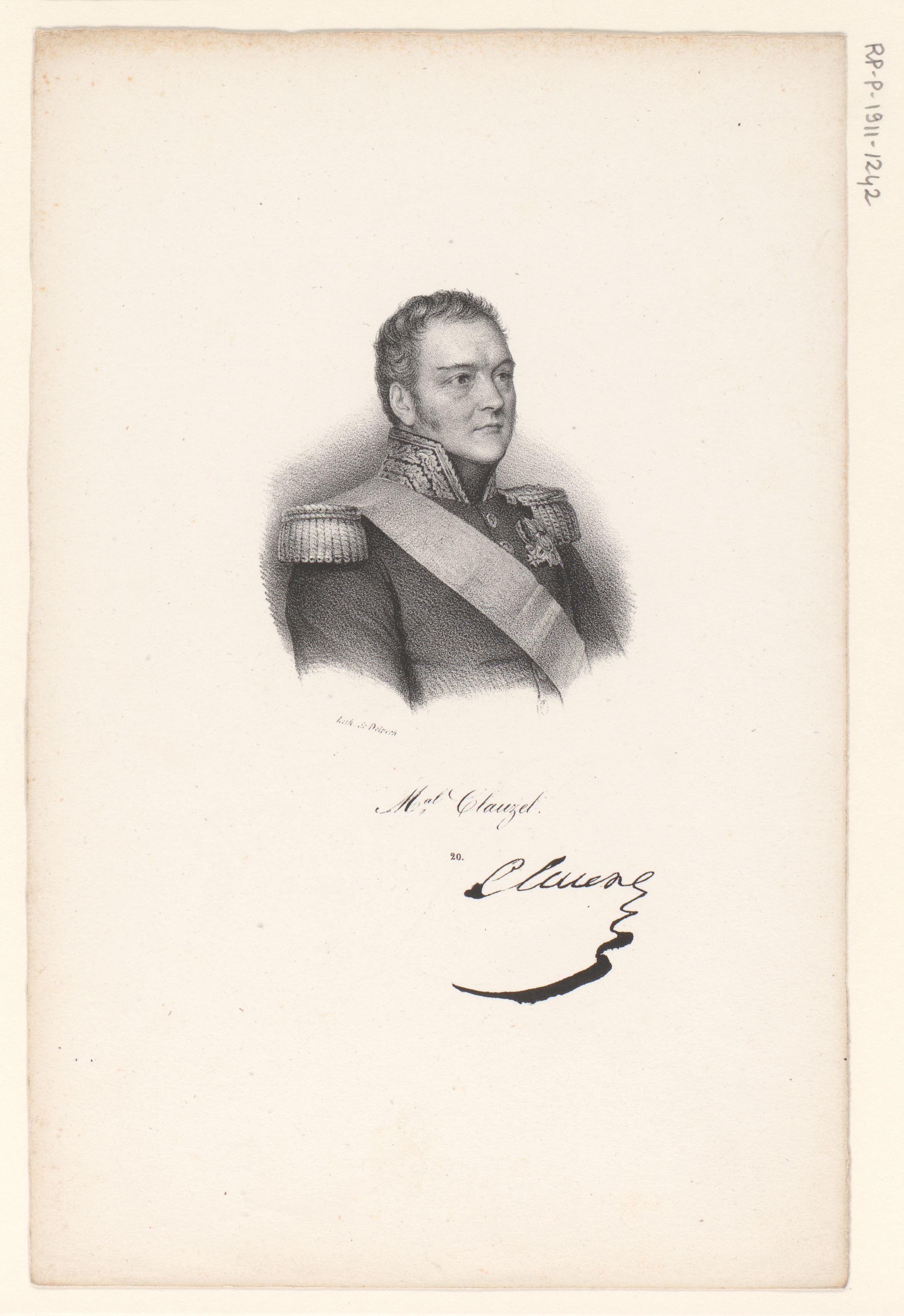 Portret van Bertrand Clauzel