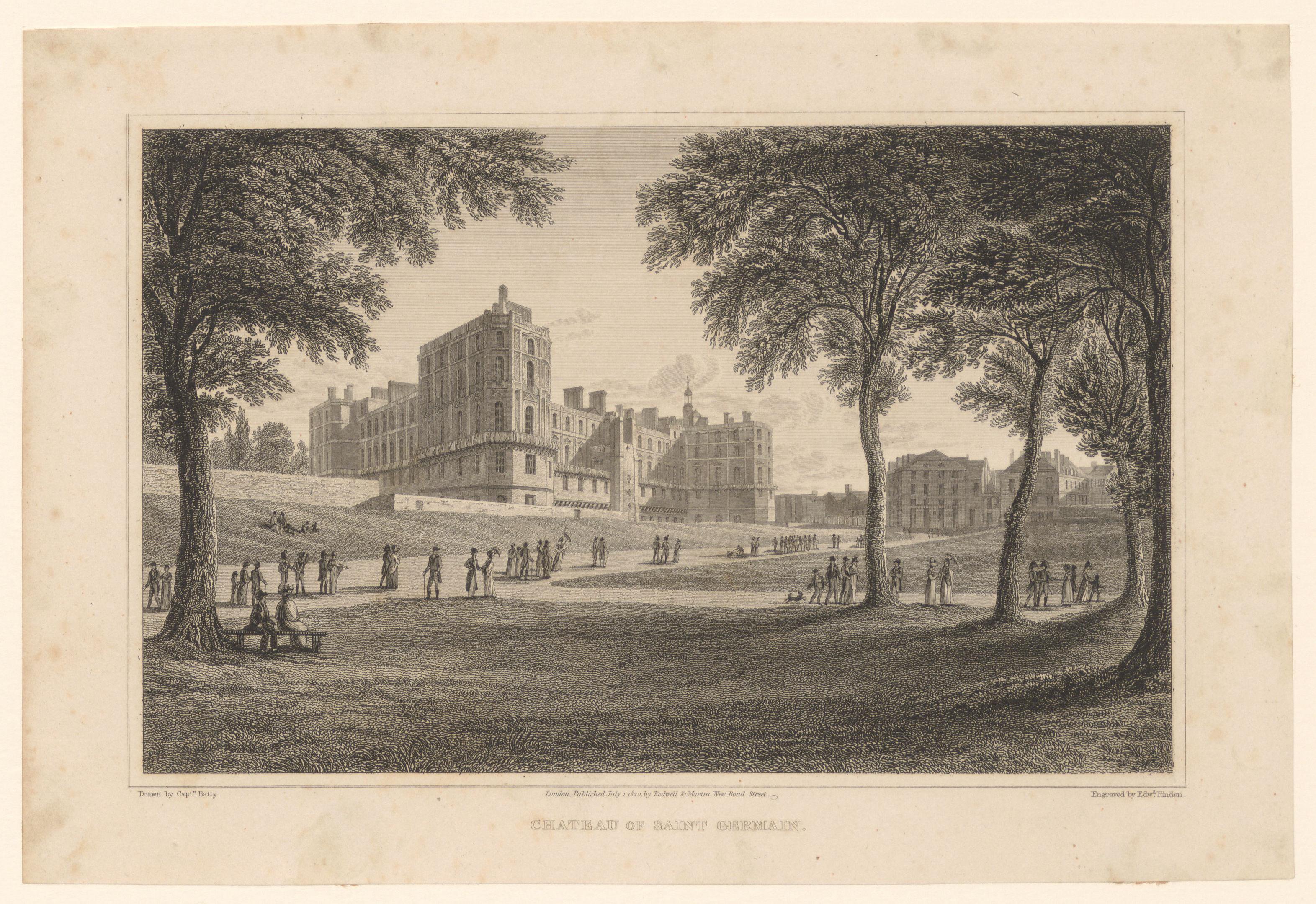 Gezicht op het Kasteel van Saint-Germain-en-Laye