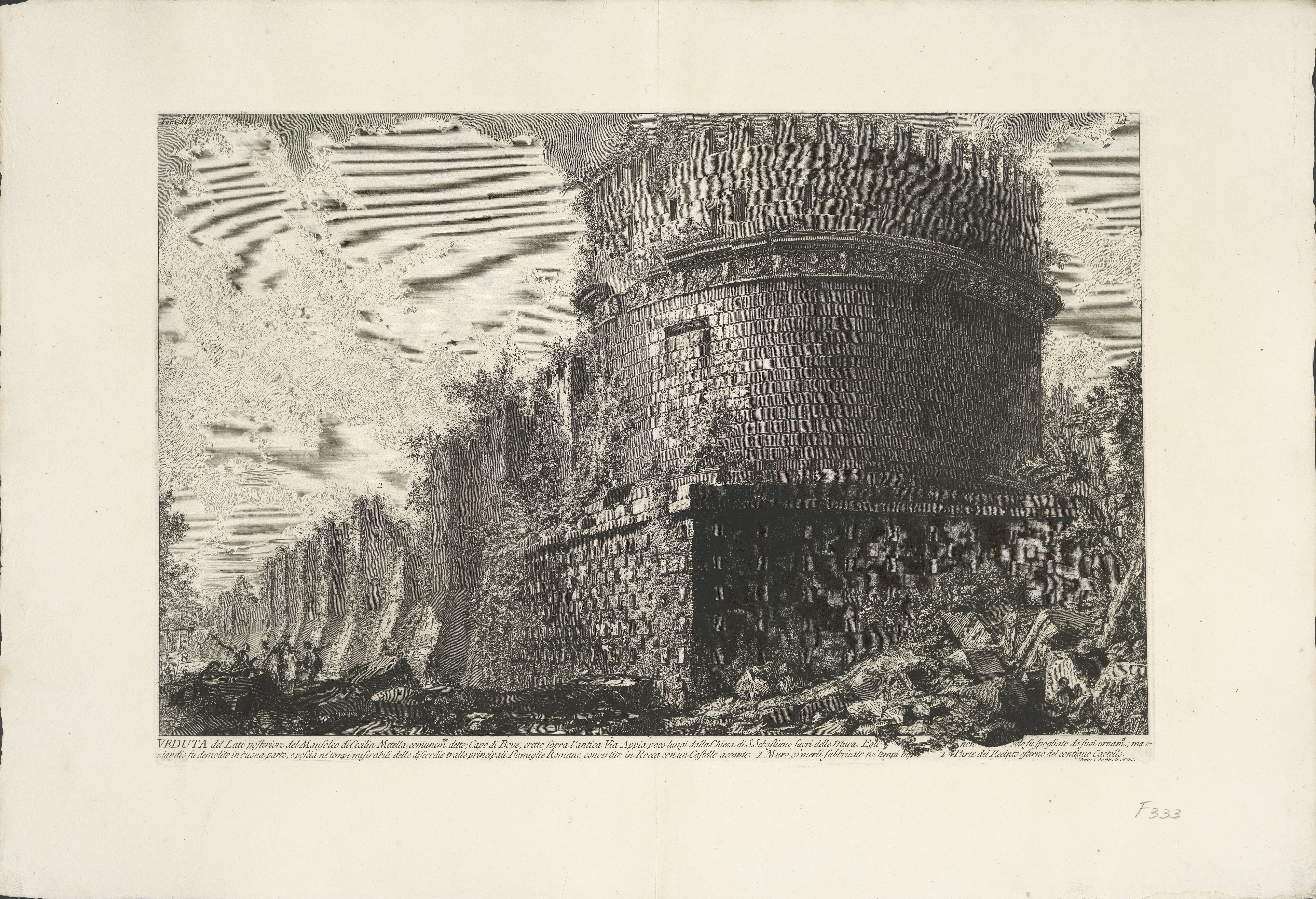 Tombe van Caecilia Metella te Rome
