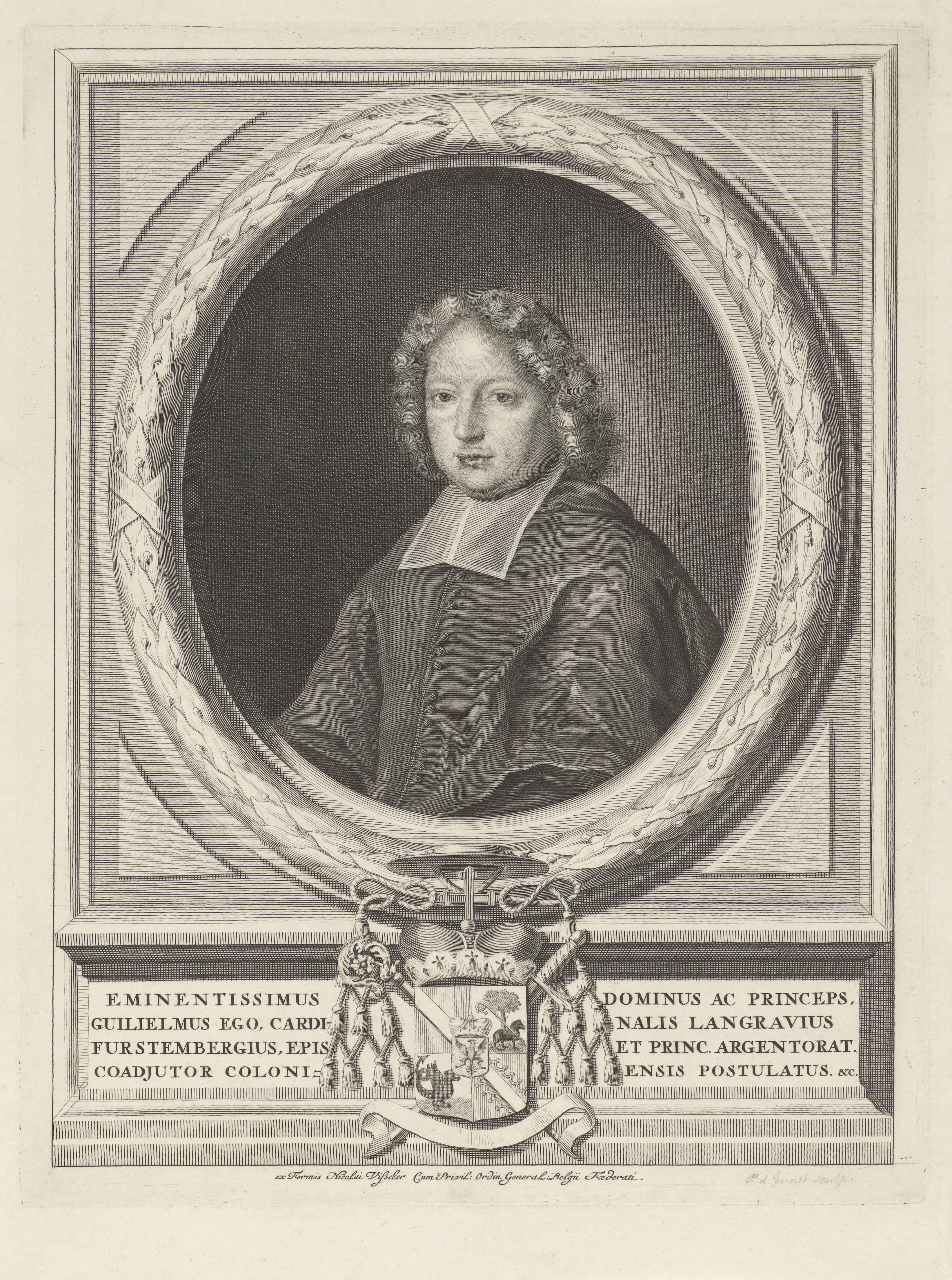 Portret van bisschop Wilhelm Egon von Fürstenberg-Heiligenberg