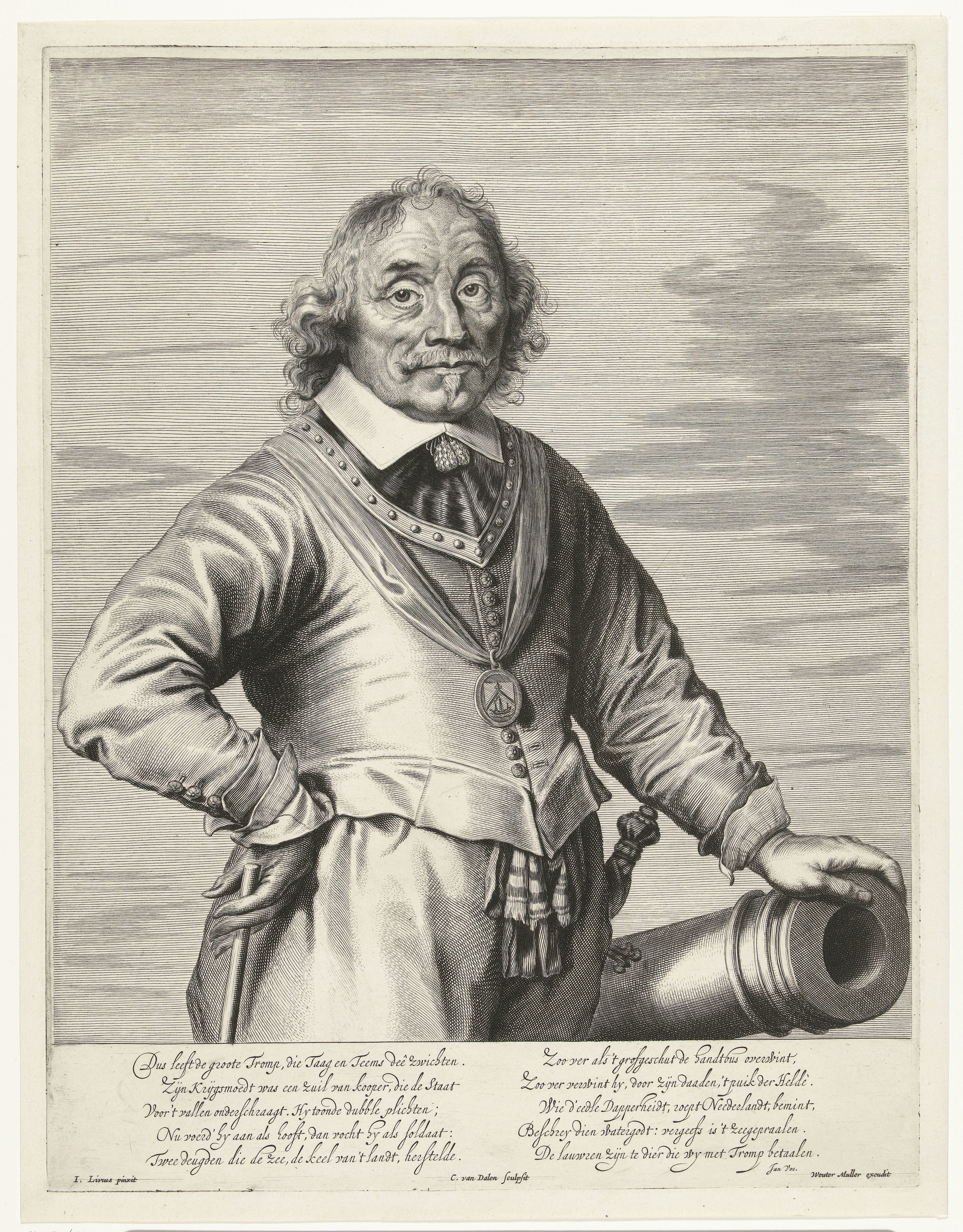 Portret van Maarten Harpertszoon Tromp