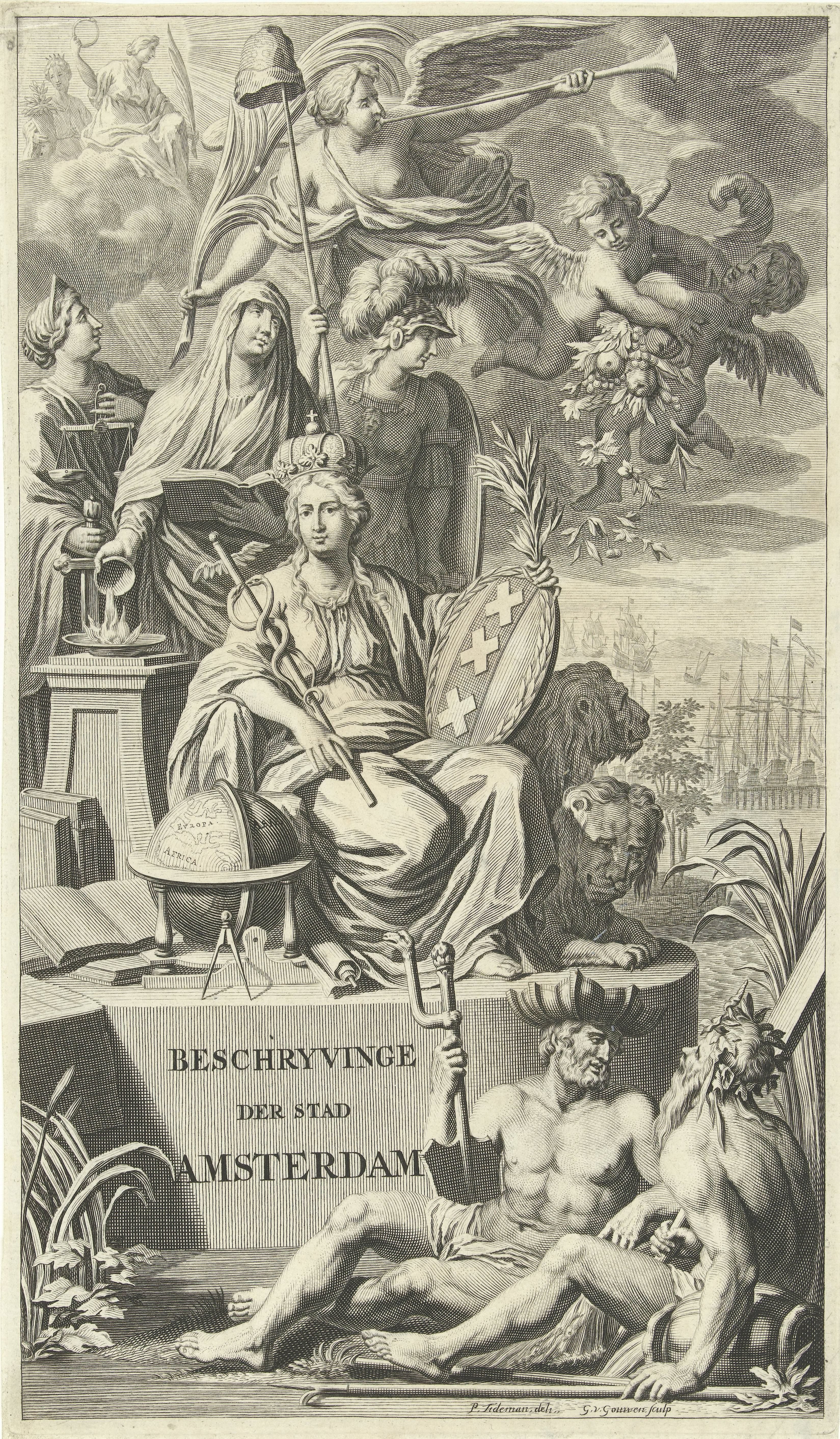 Allegorische voorstelling van Amsterdam