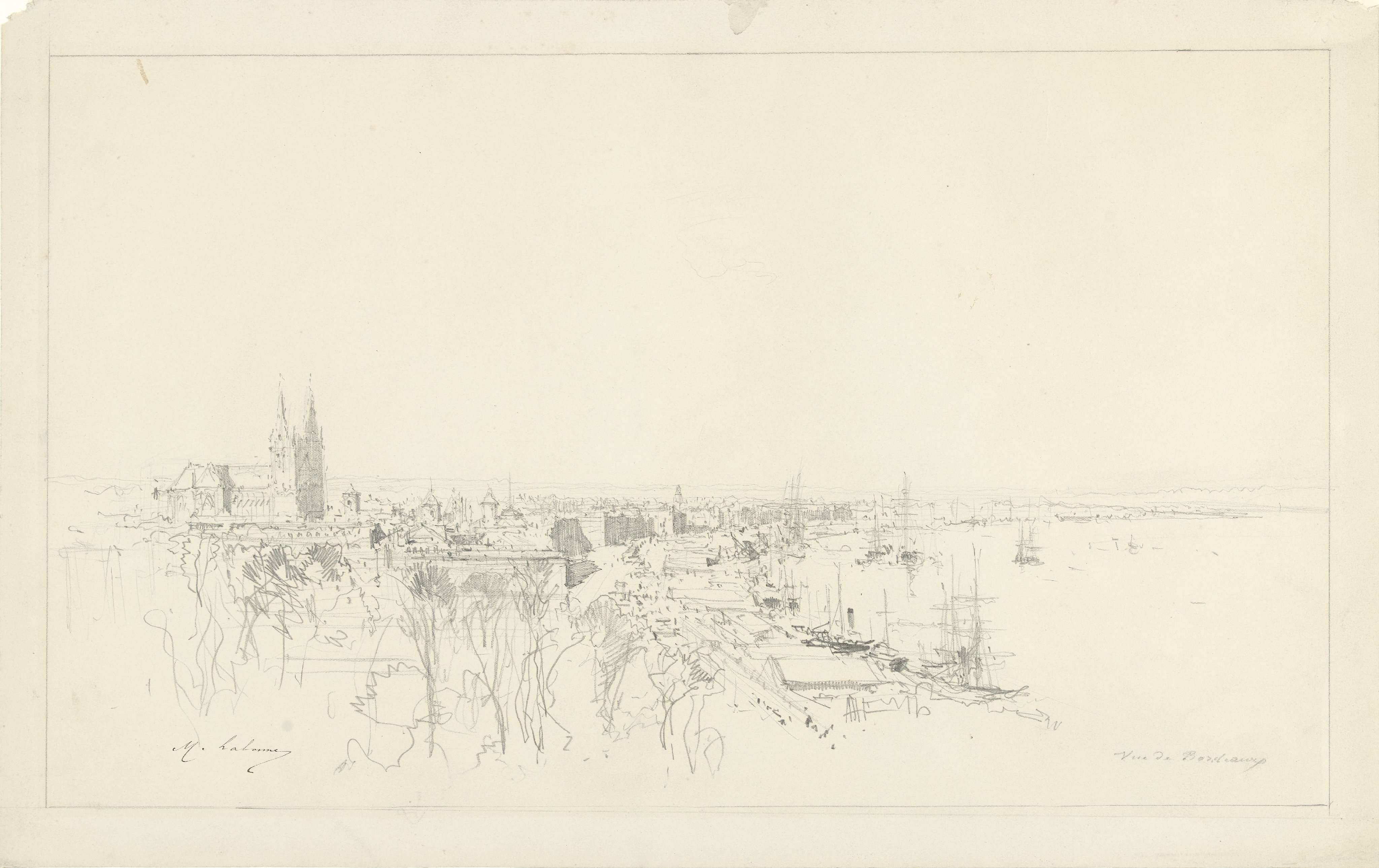 Gezicht op Bordeaux