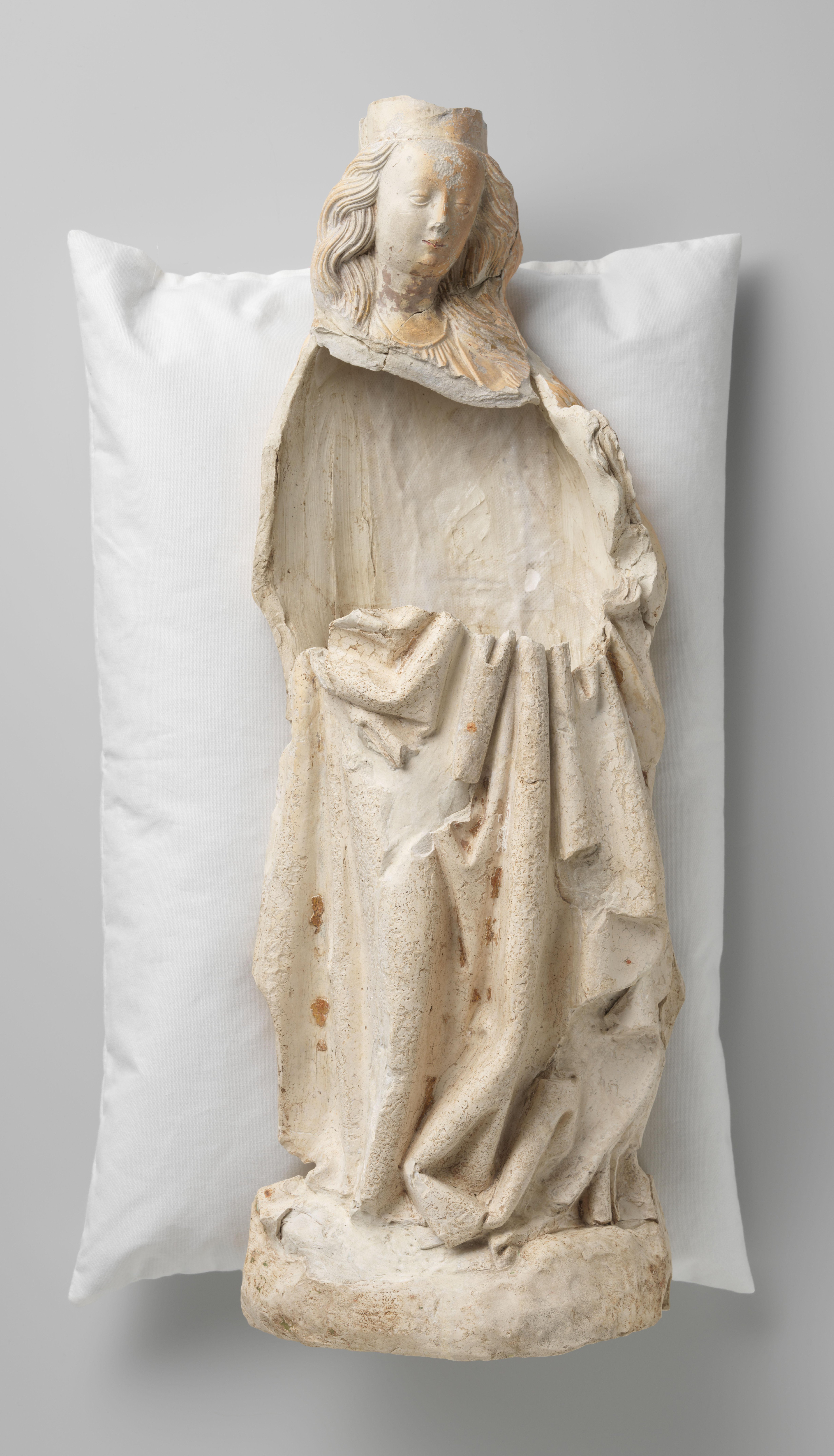 Head and Back of a Female Saint (Virgin and Child?)