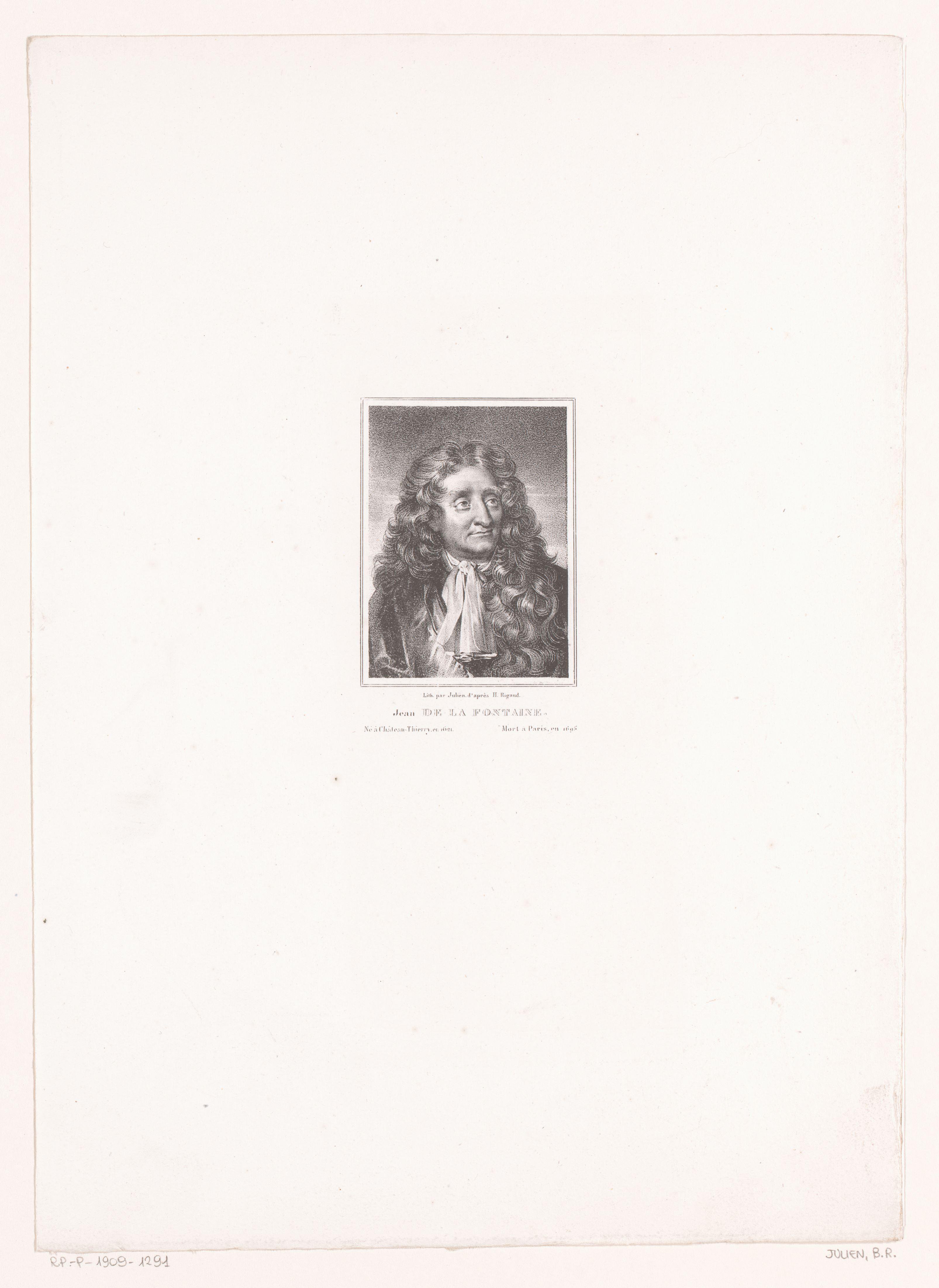 Portret van Jean de La Fontaine