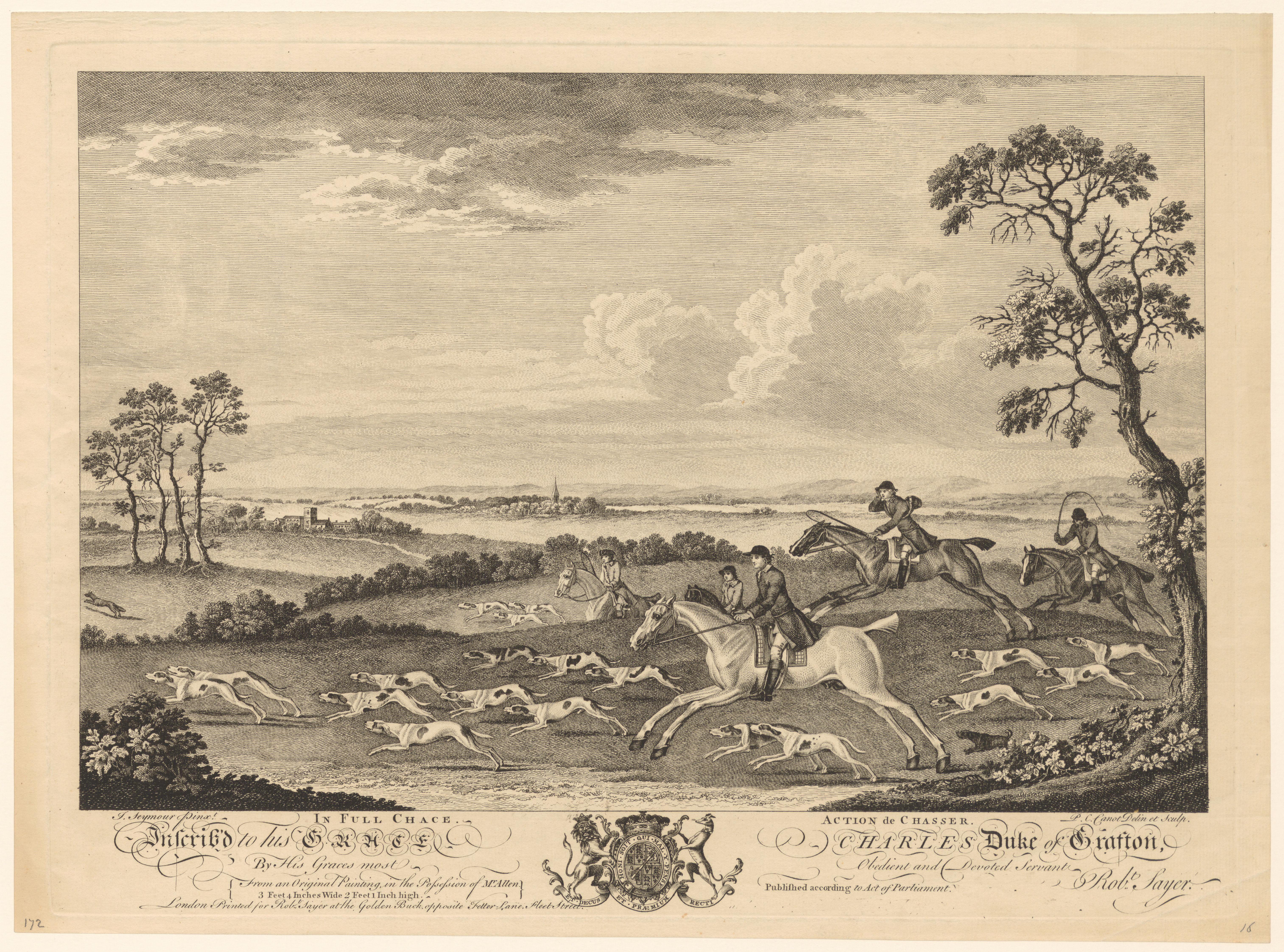 Landschap met jagers en jachthonden