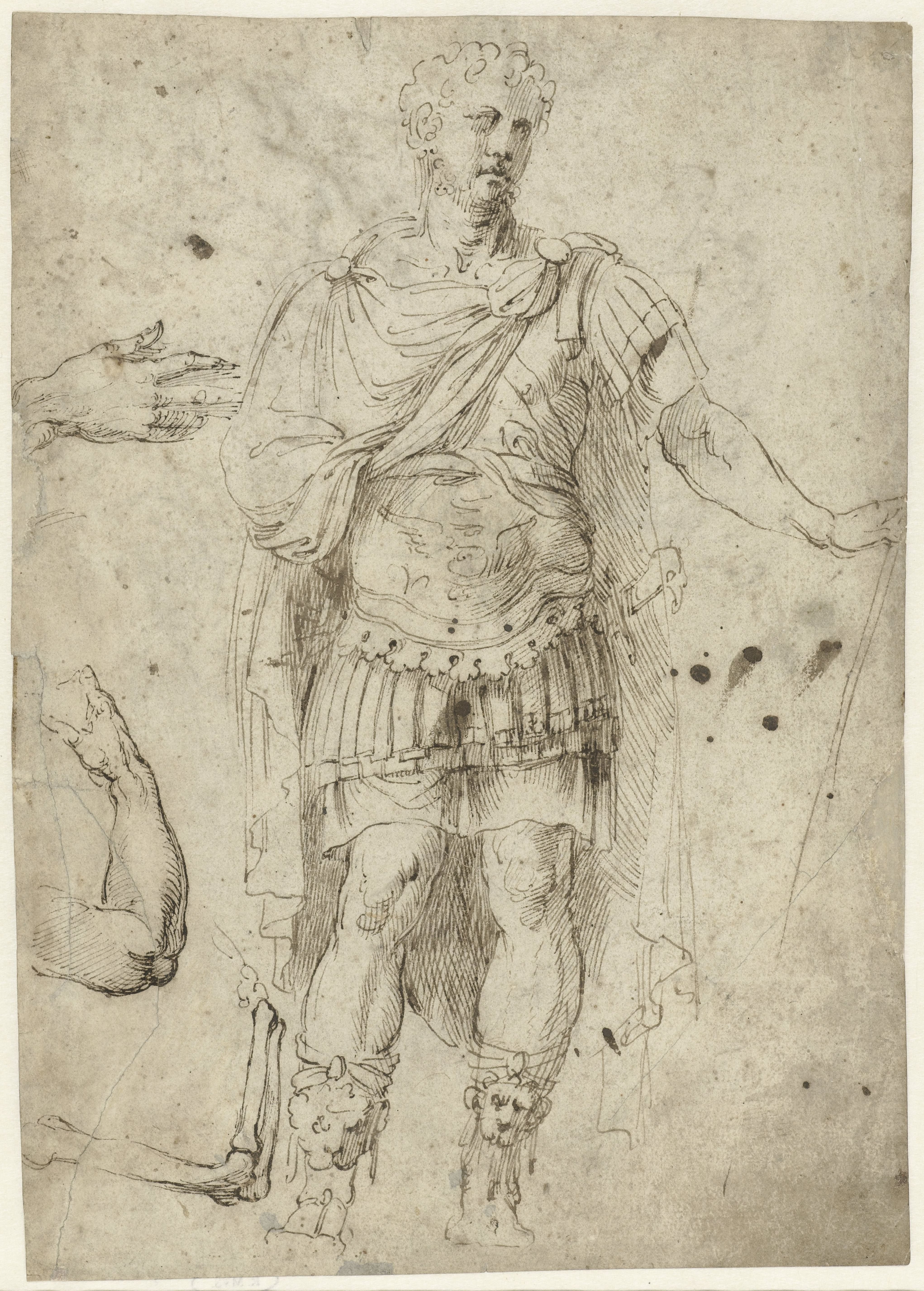 Schets van keizer Trajanus