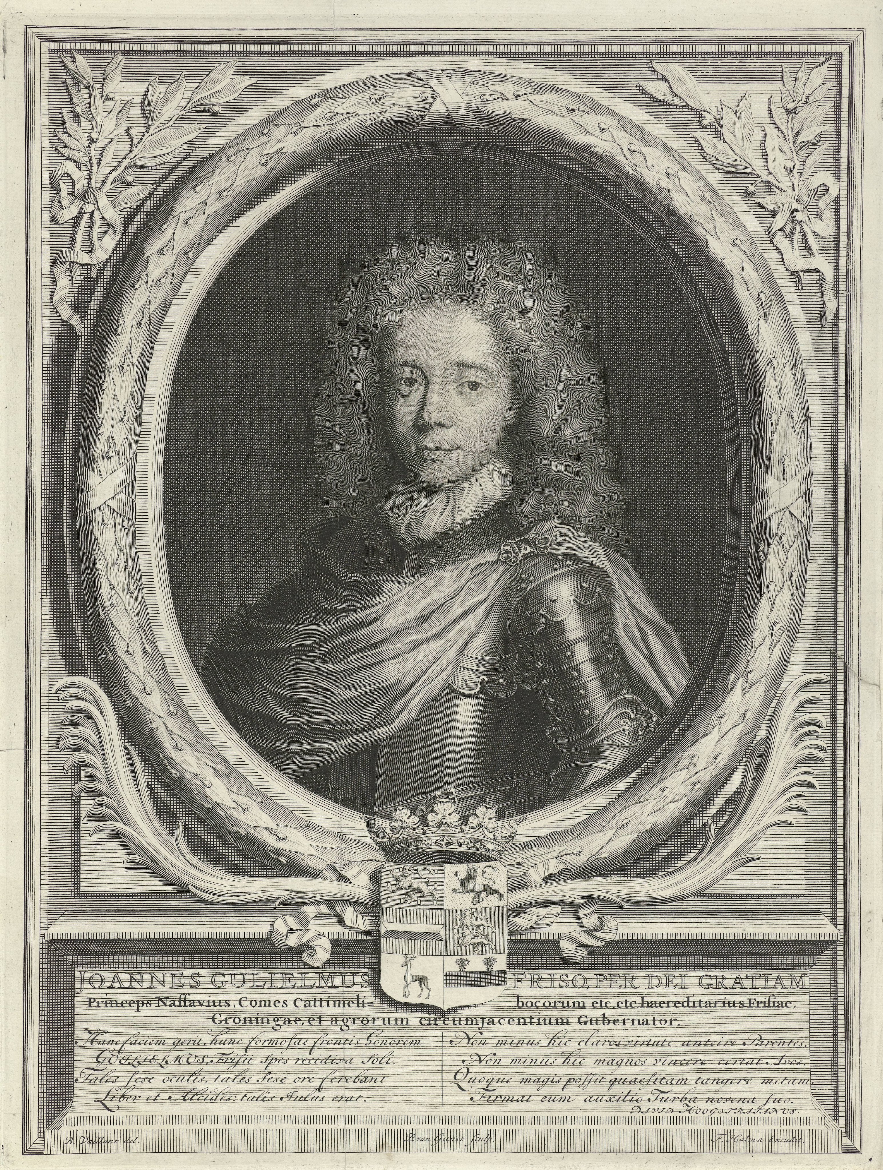 Portret van Johan Willem Friso