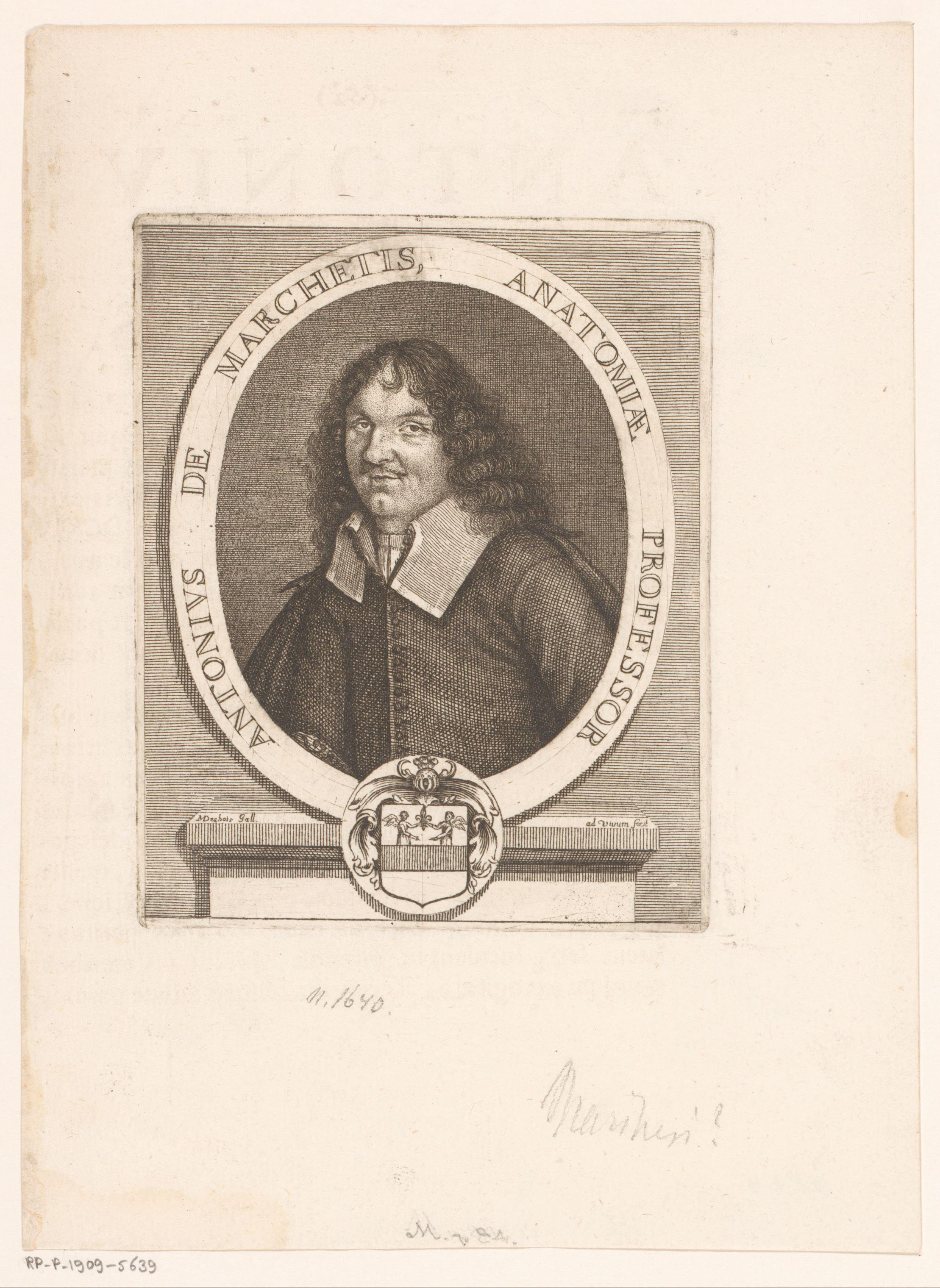 Portret van Antonio Marchétti