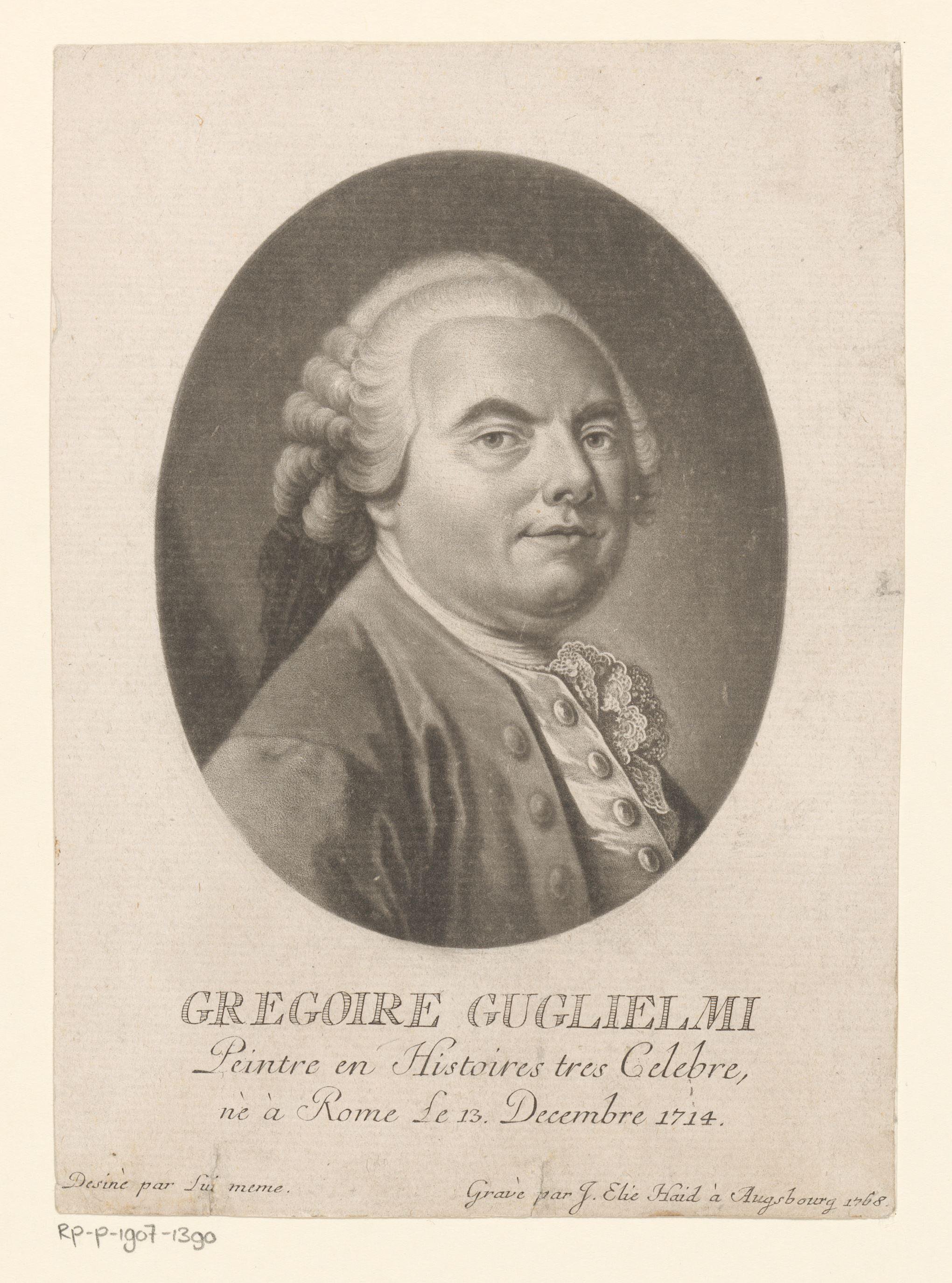Portret van Gregorio Guglielmi