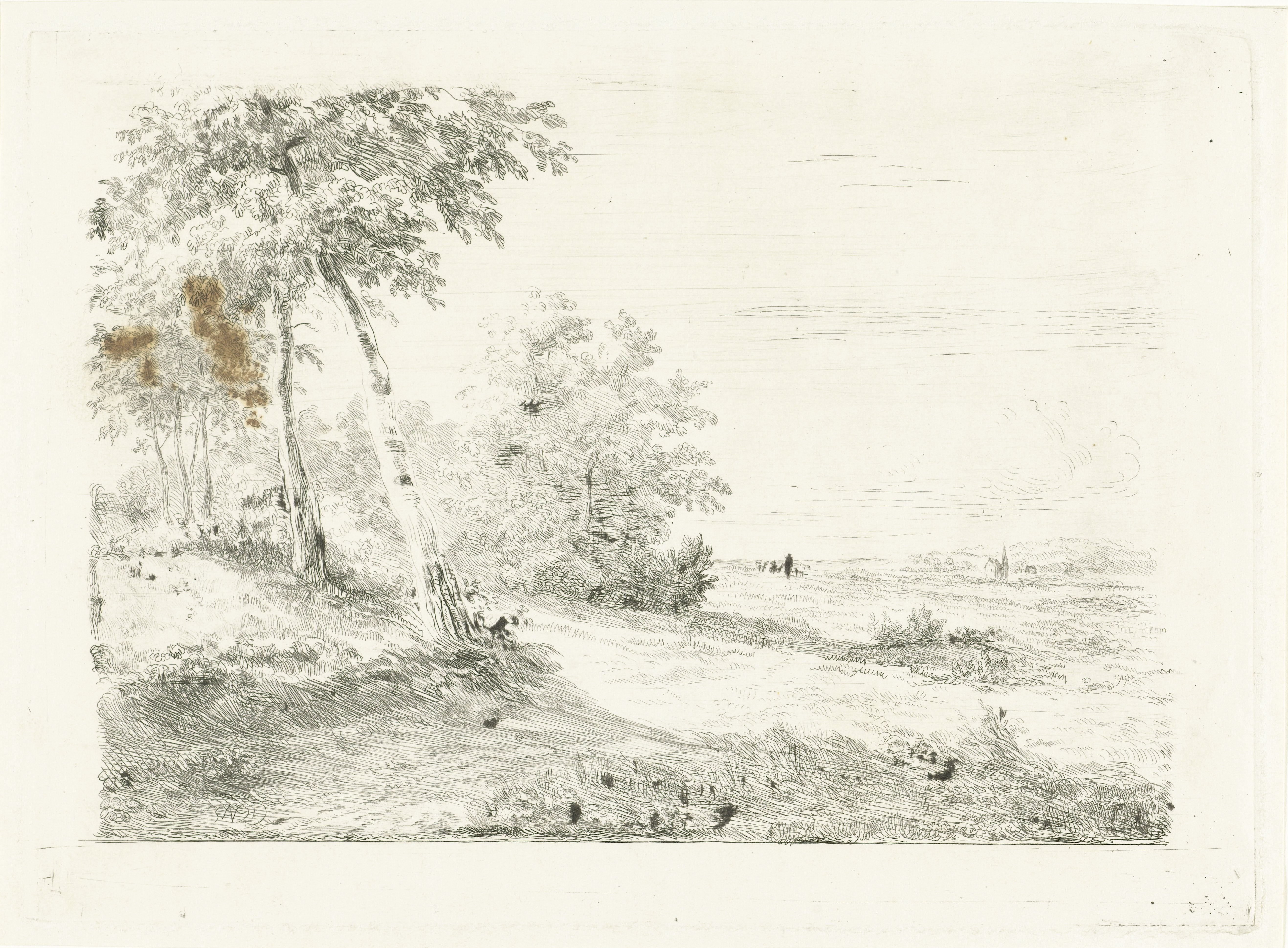 Landschap met een schaapherder