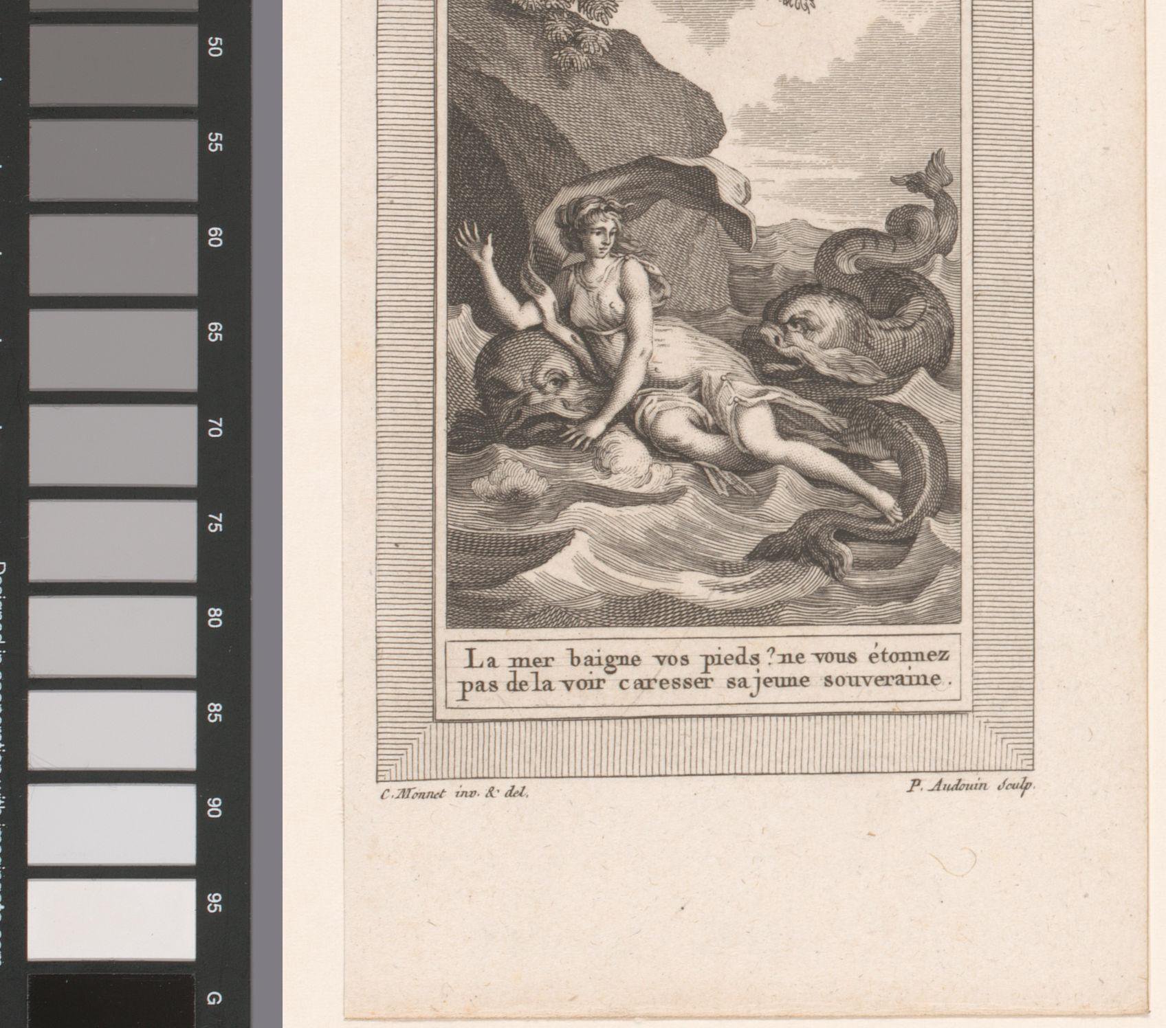 Amphitrite wordt ontvoerd door dolfijnen