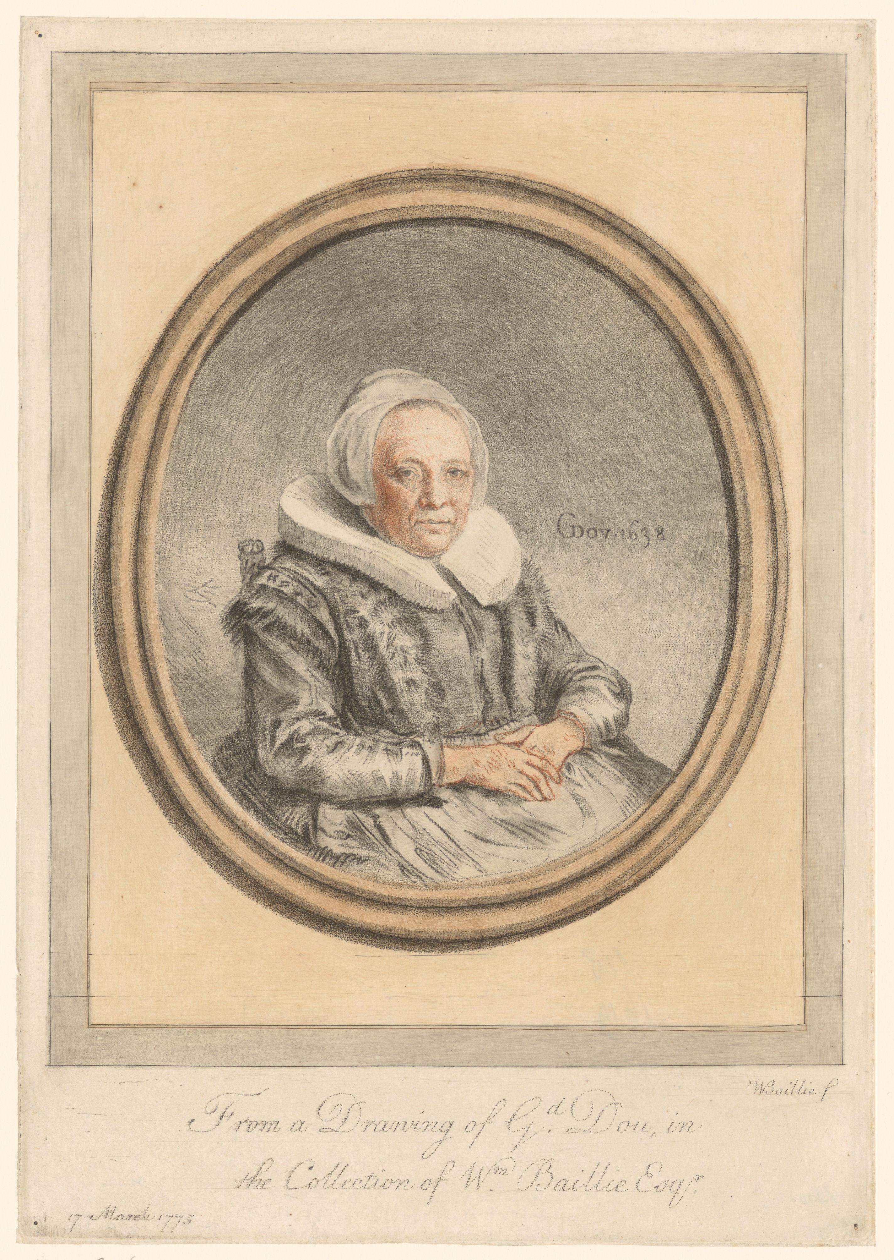 Portret van de moeder van Gerard Dou