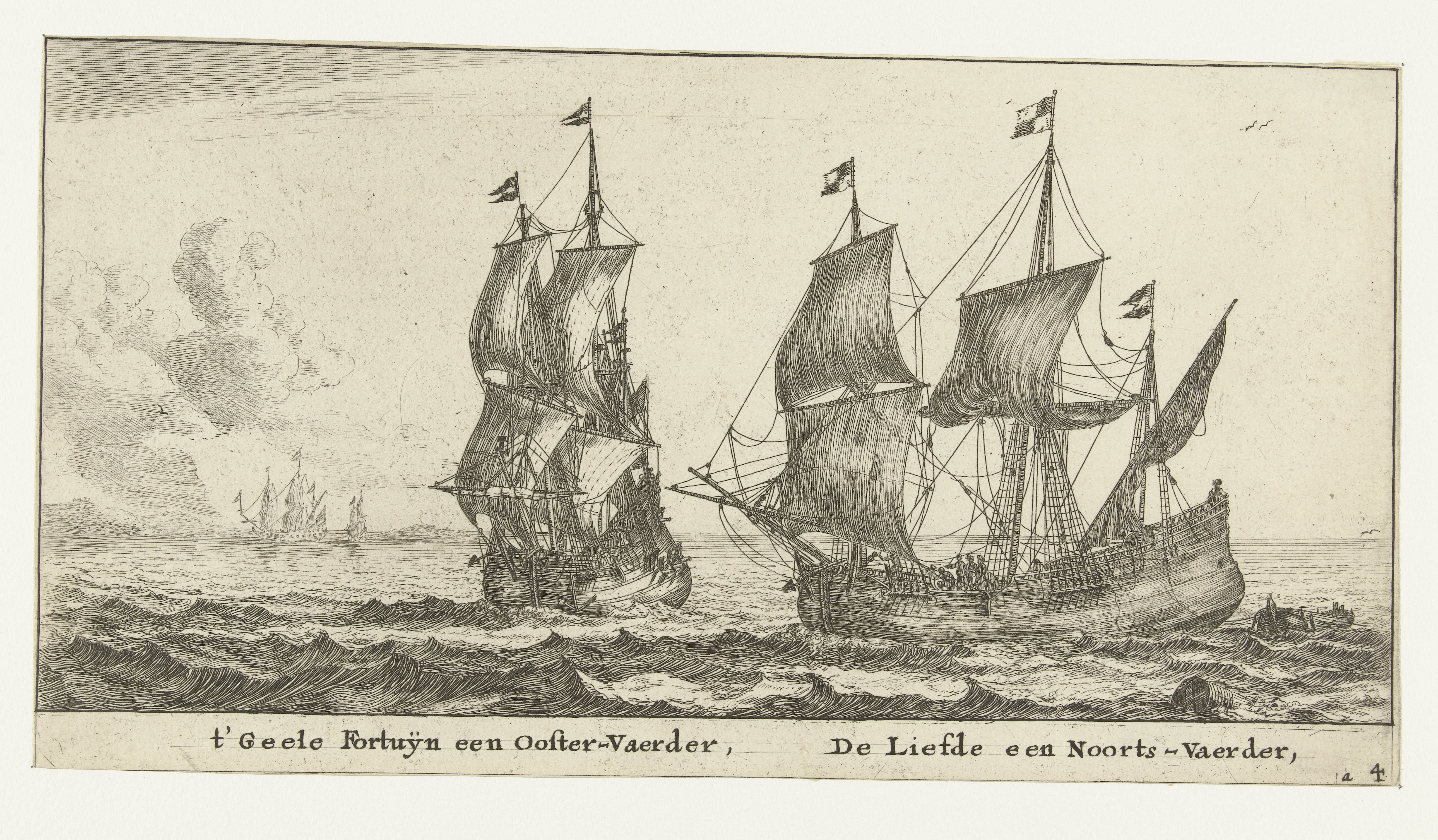 De schepen 't Gele Fortuin en De Liefde
