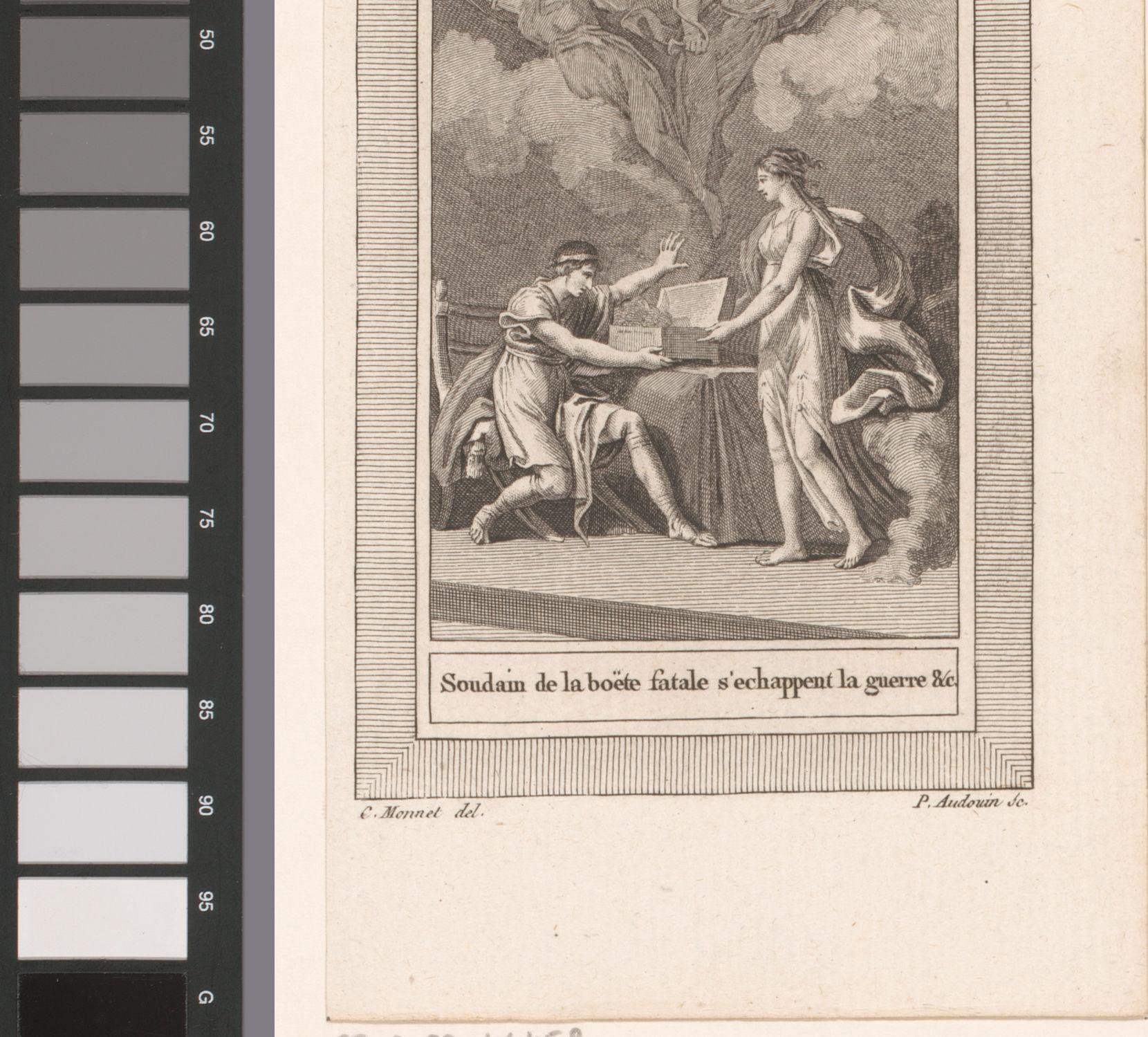 Epimetheus opent de doos van Pandora