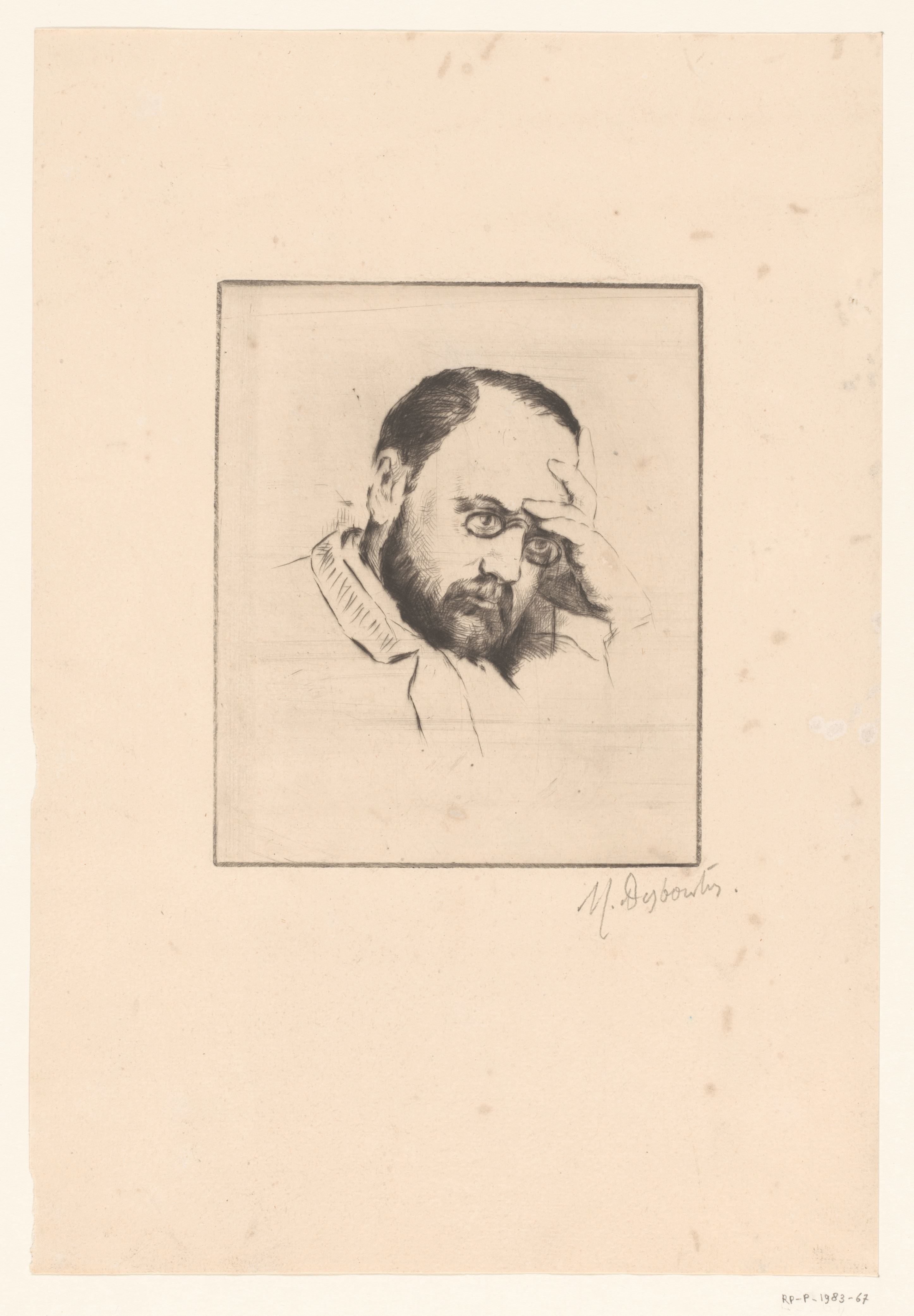 Portret van Emile Zola