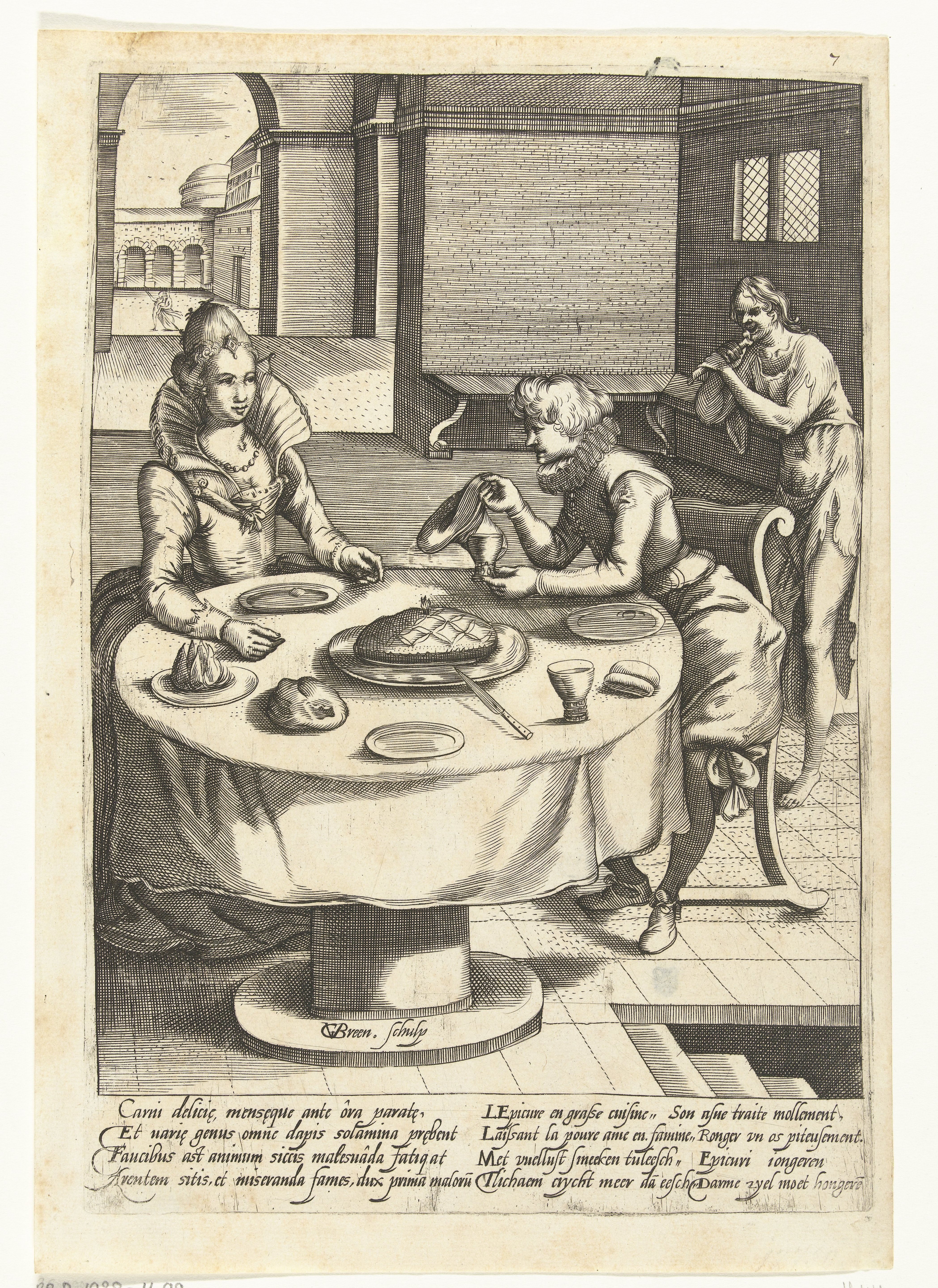 Man en vrouw aan tafel
