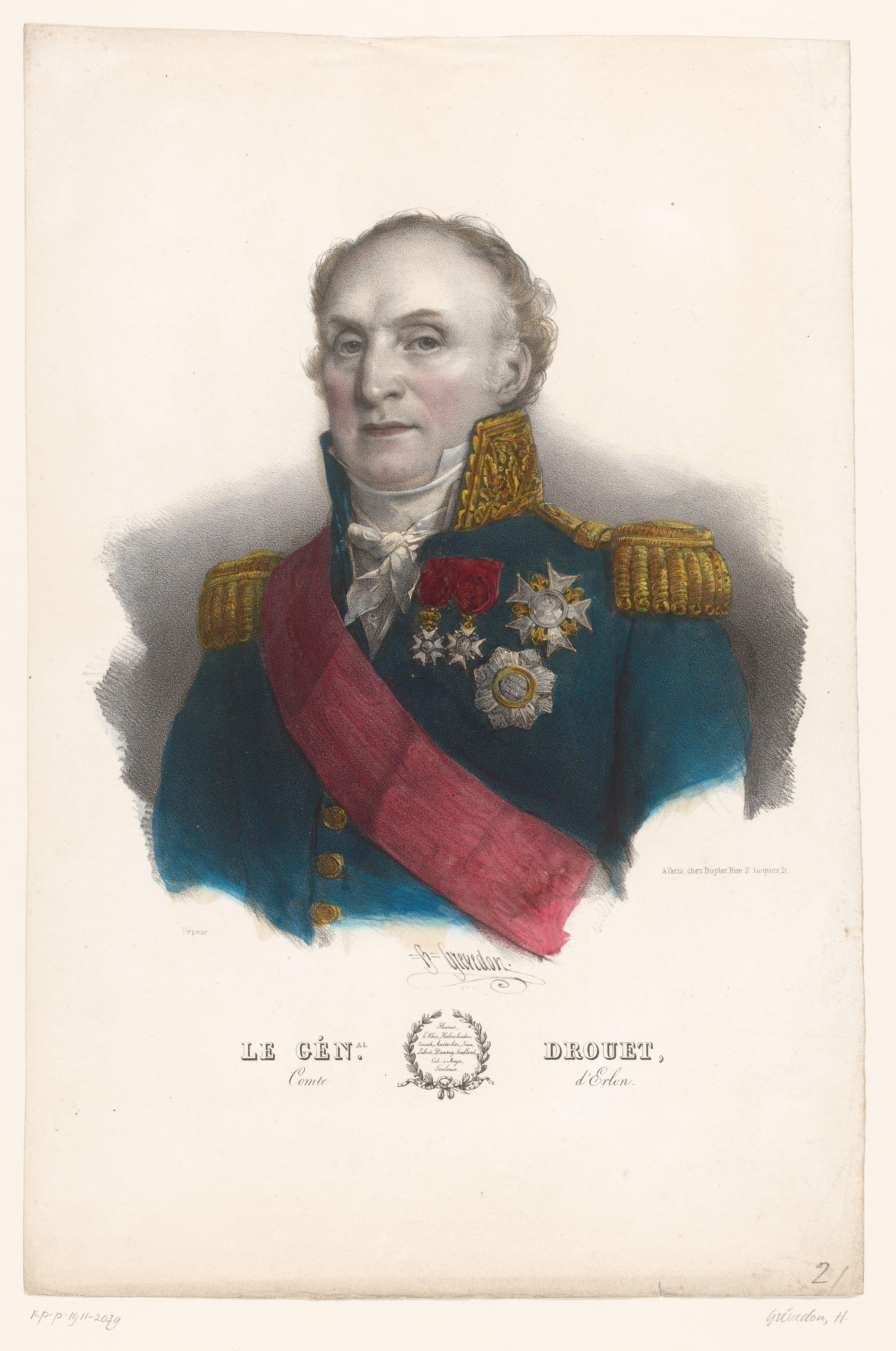 Portret van Jean-Baptiste Drouet d'Erlon