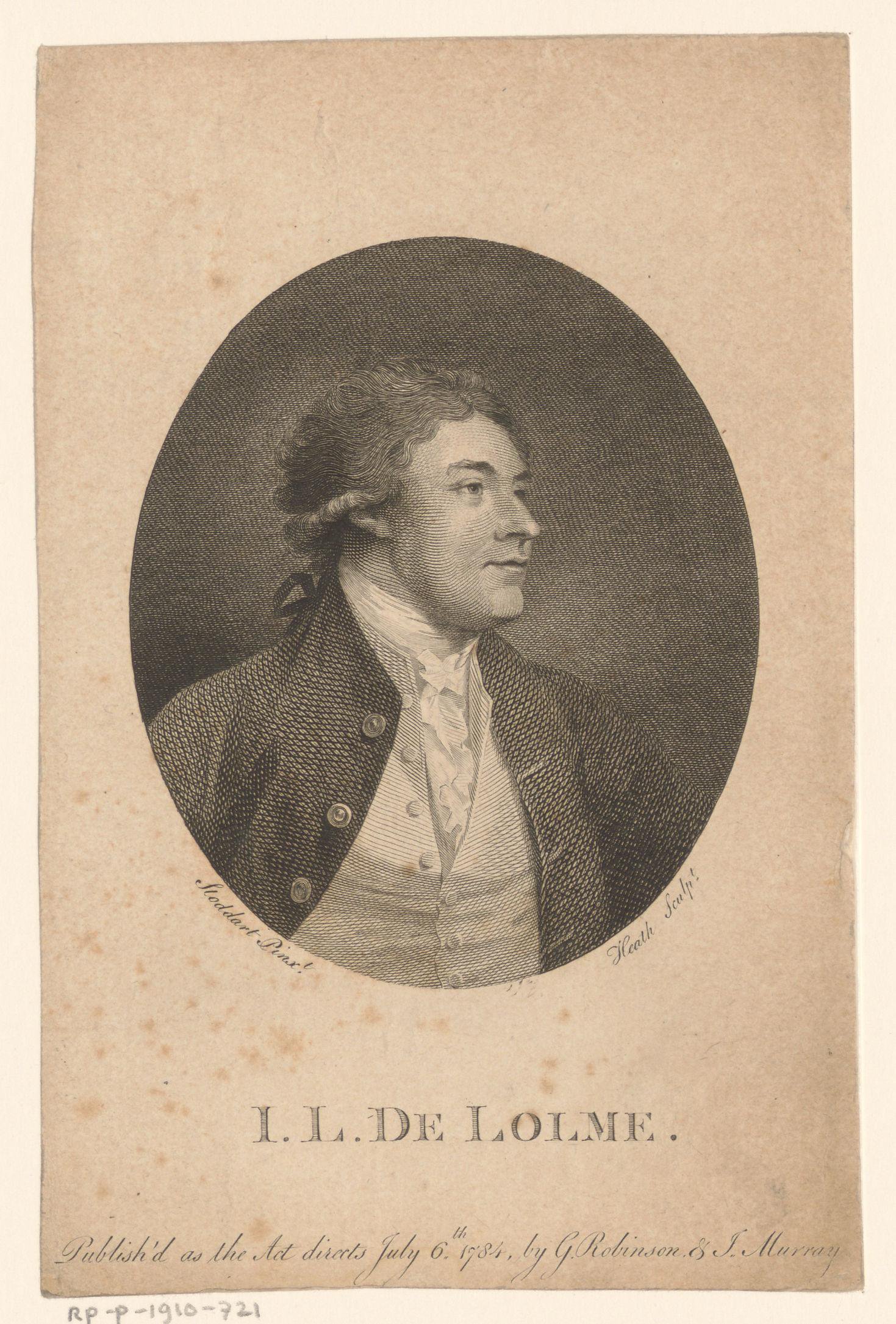 Portret van Jean-Louis de Lolme