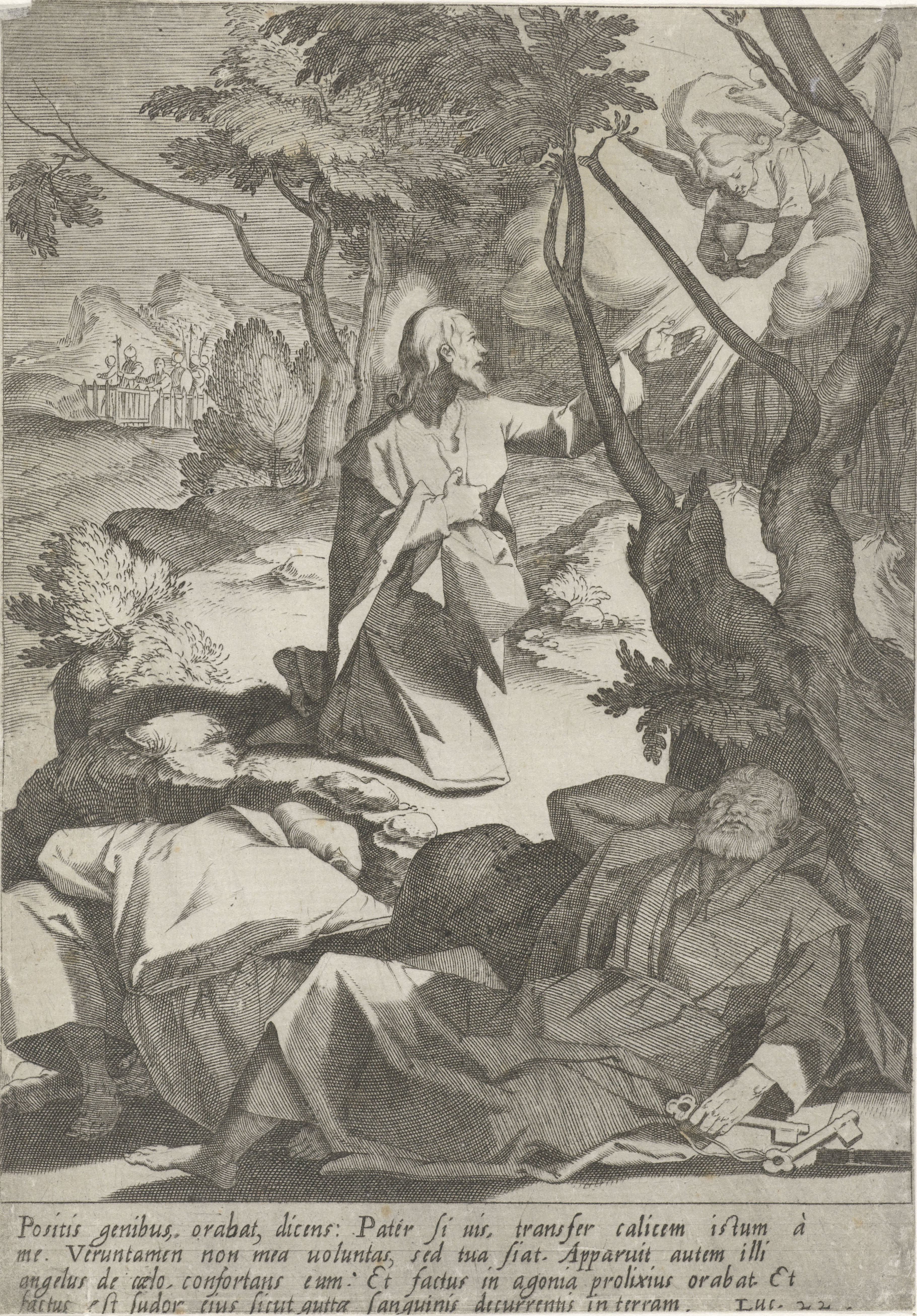 Christus in hof van Getsemane