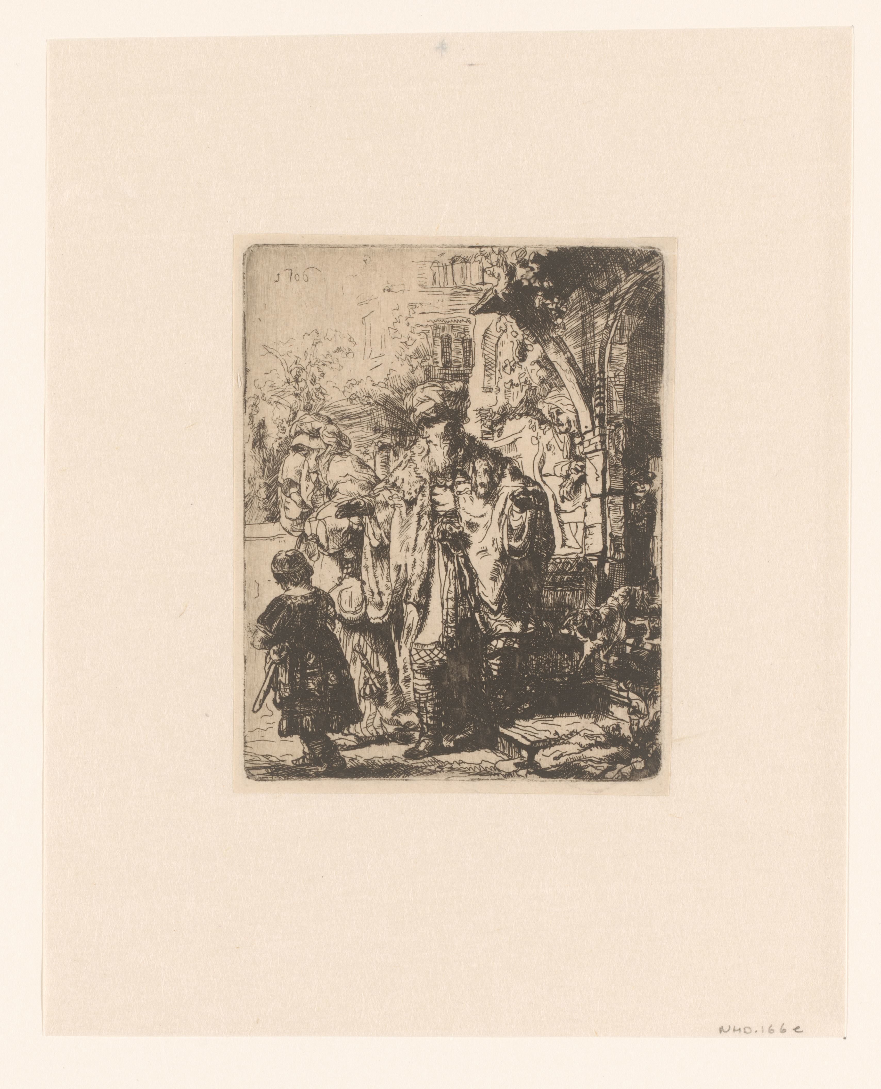 Abraham casting out Hagar and Ishmael
