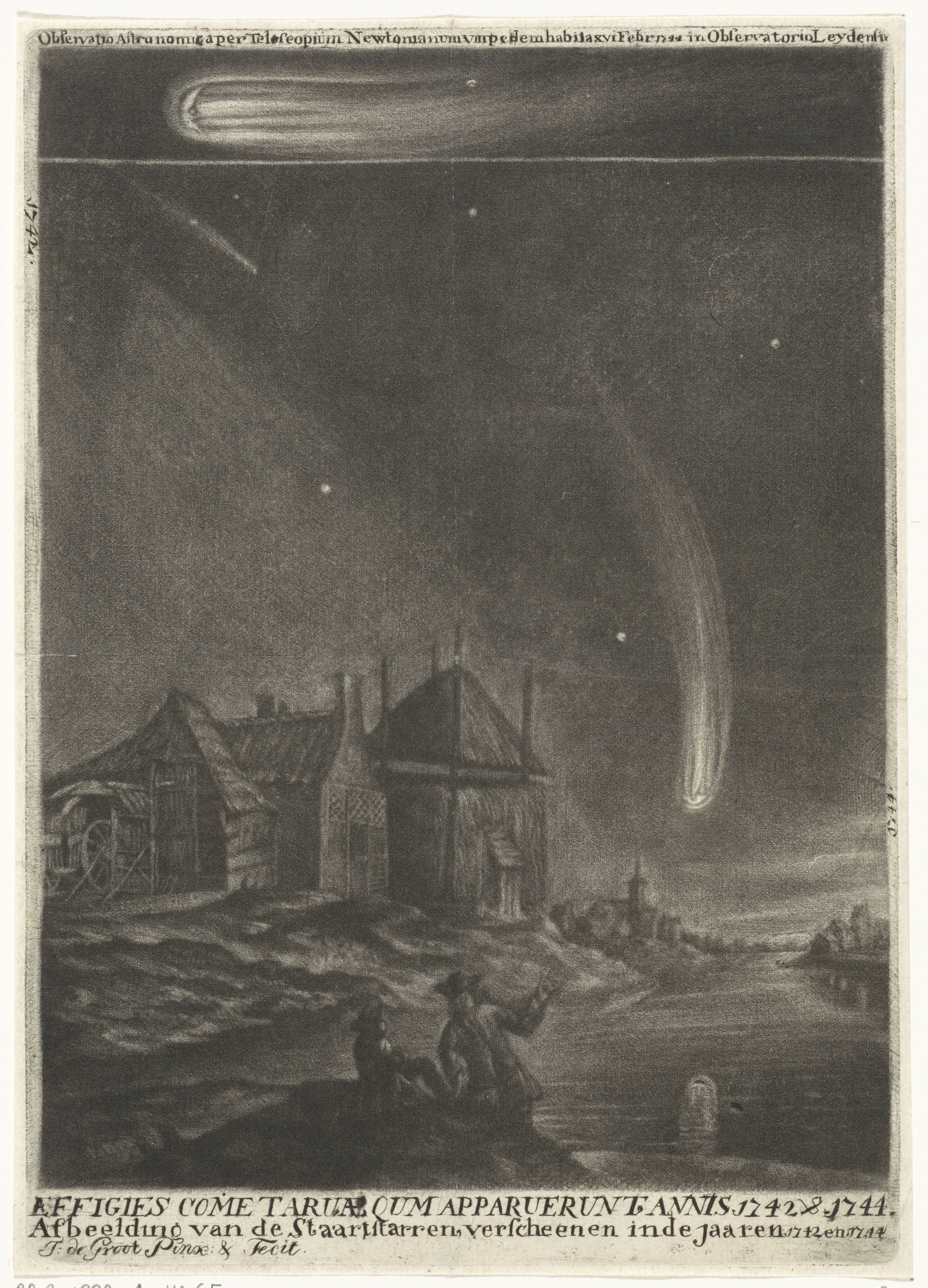 De staartsterren van 1742 en 1744