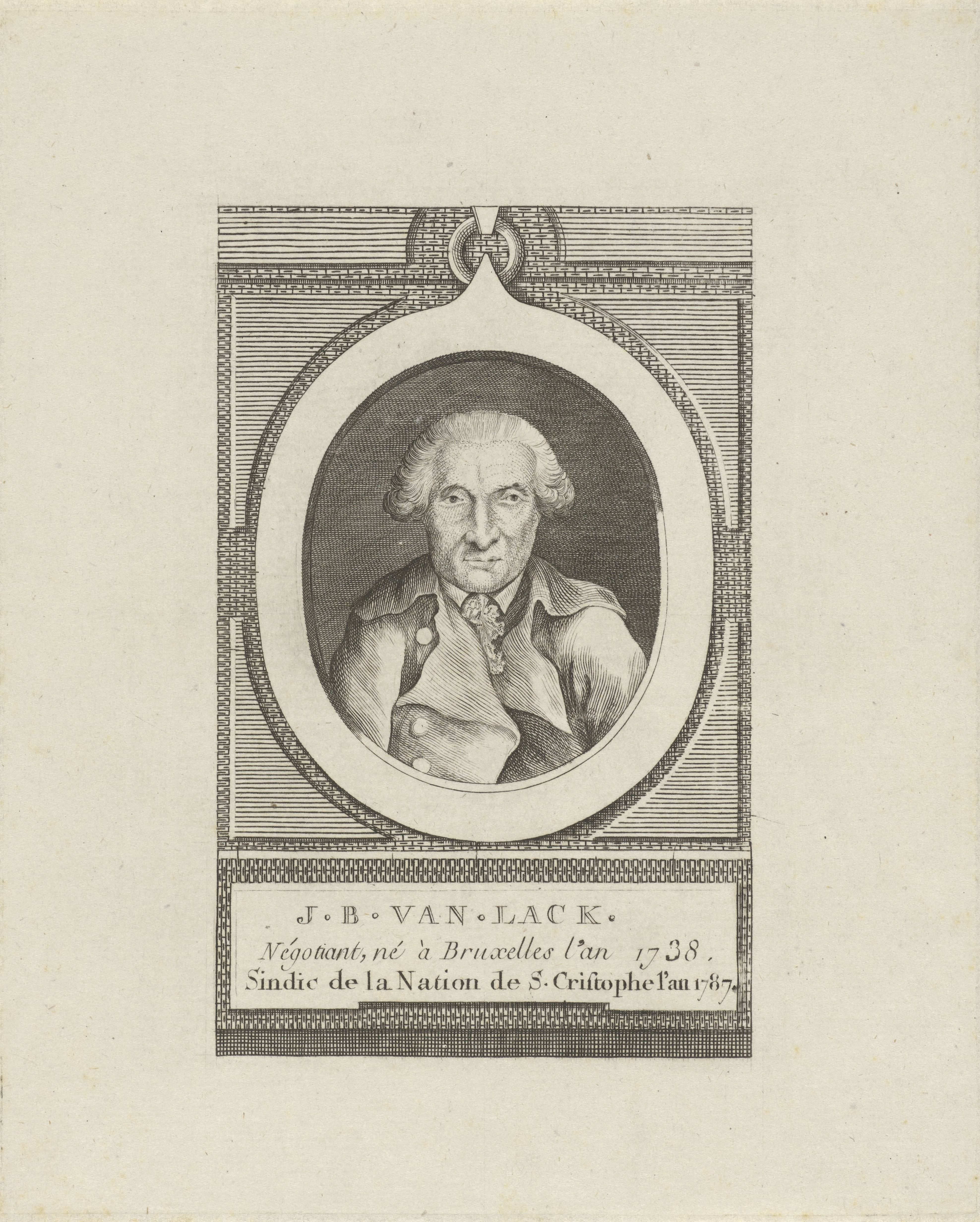 Portret van J.B. van Lack