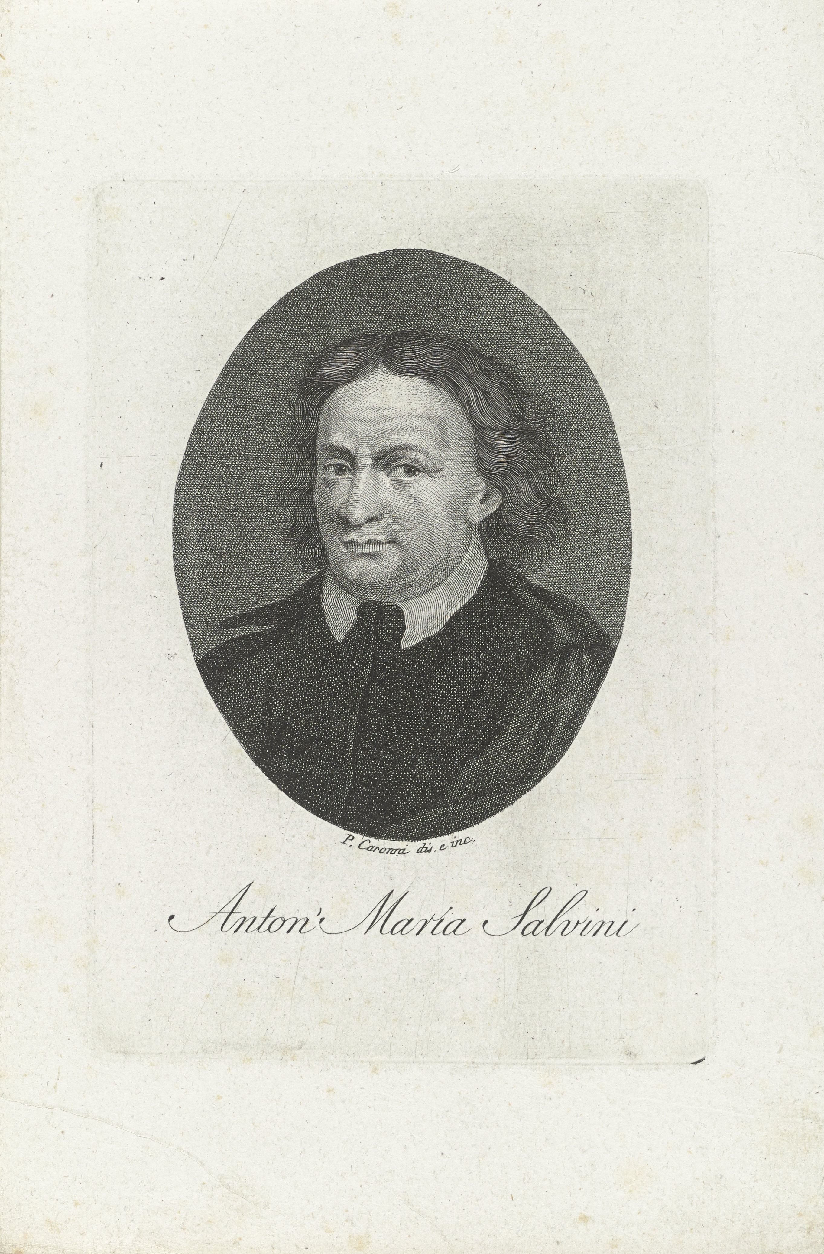 Portret van hellenist Anton Maria Salvini