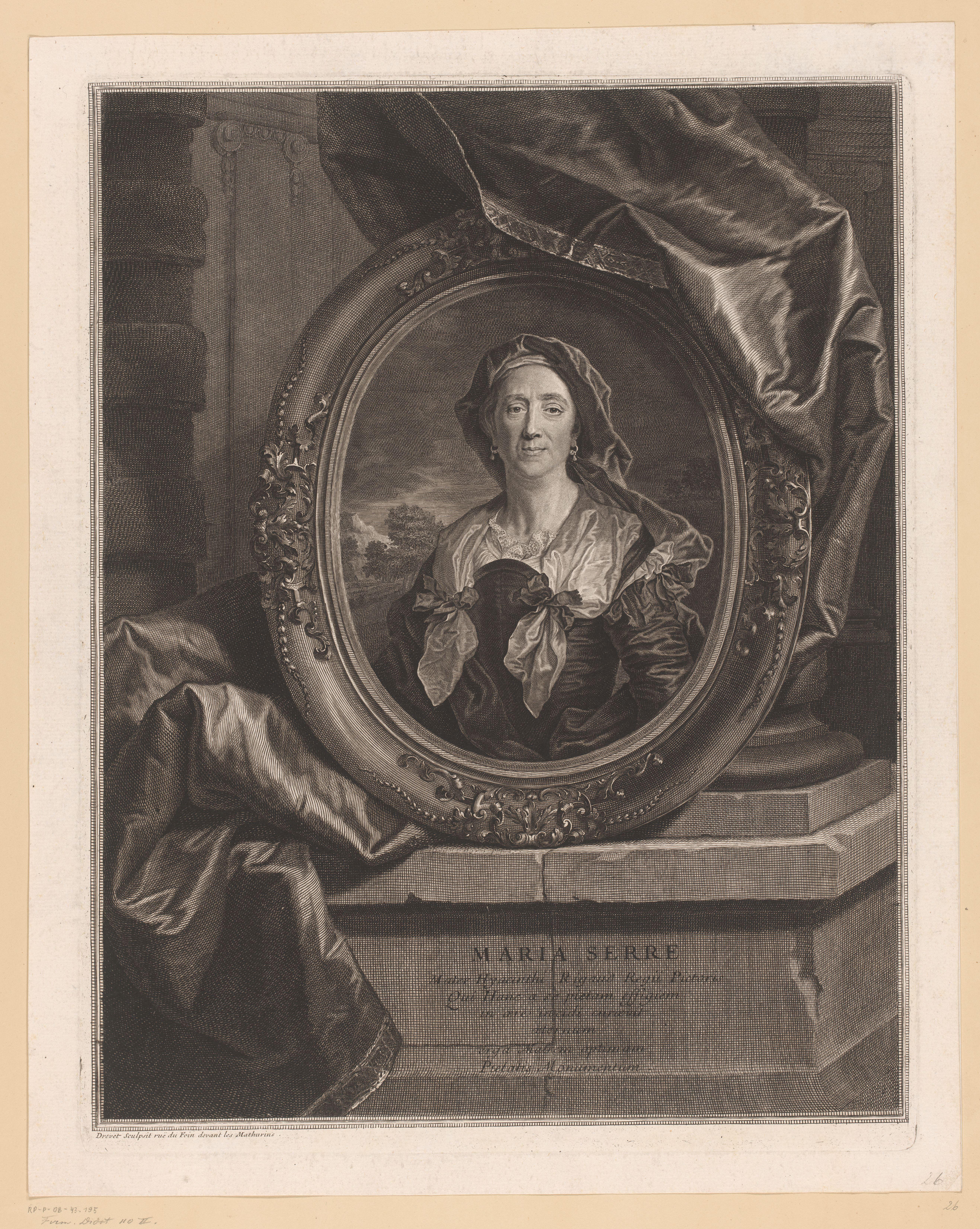 Portret van Maria Serre, moeder van Hyacinthe Rigaud