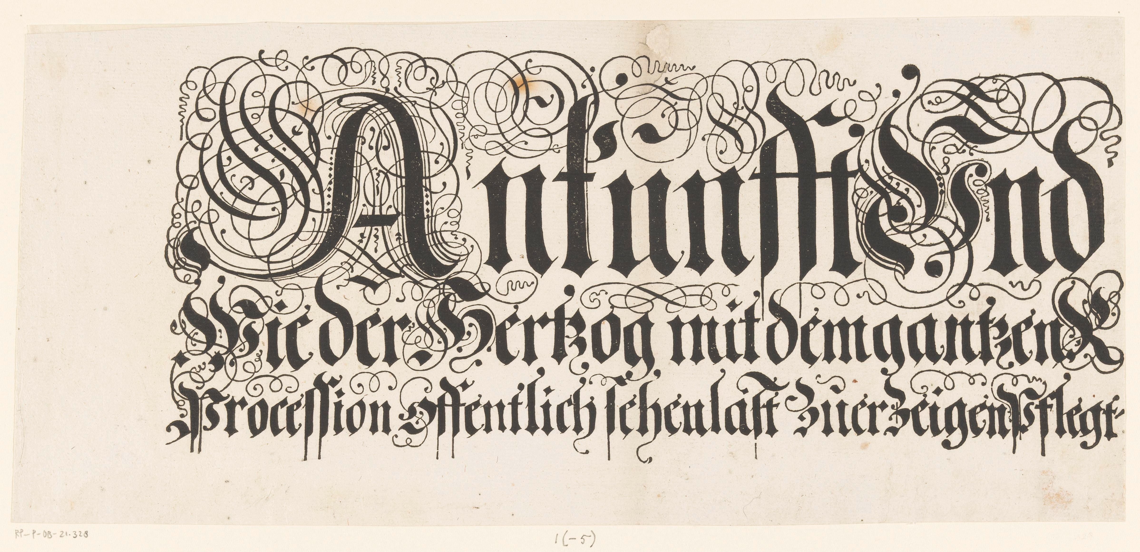 Titel van de Festa della Sensa (eerste gedeelte)