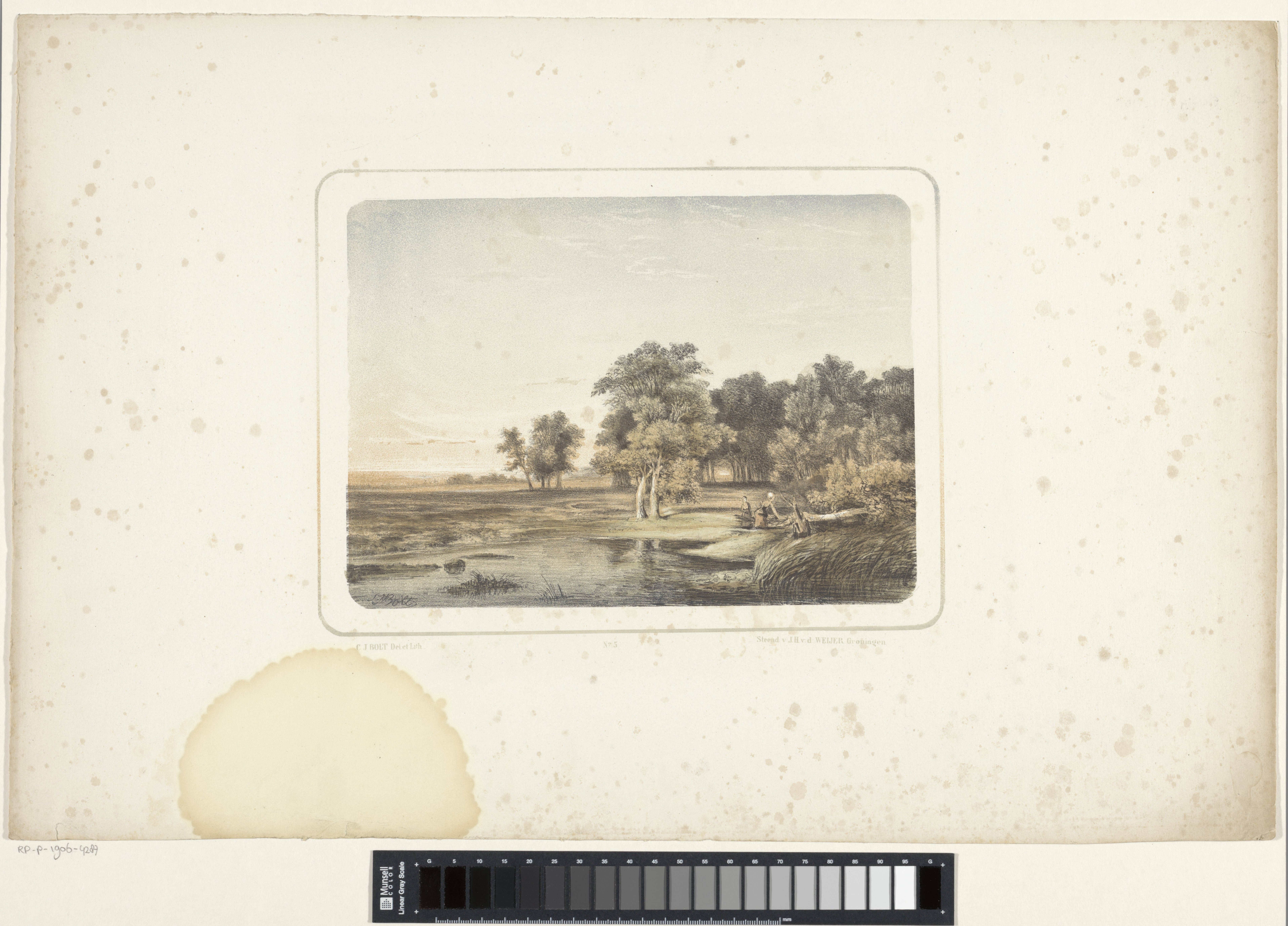 Landschap met vrouwen en omgevallen boom