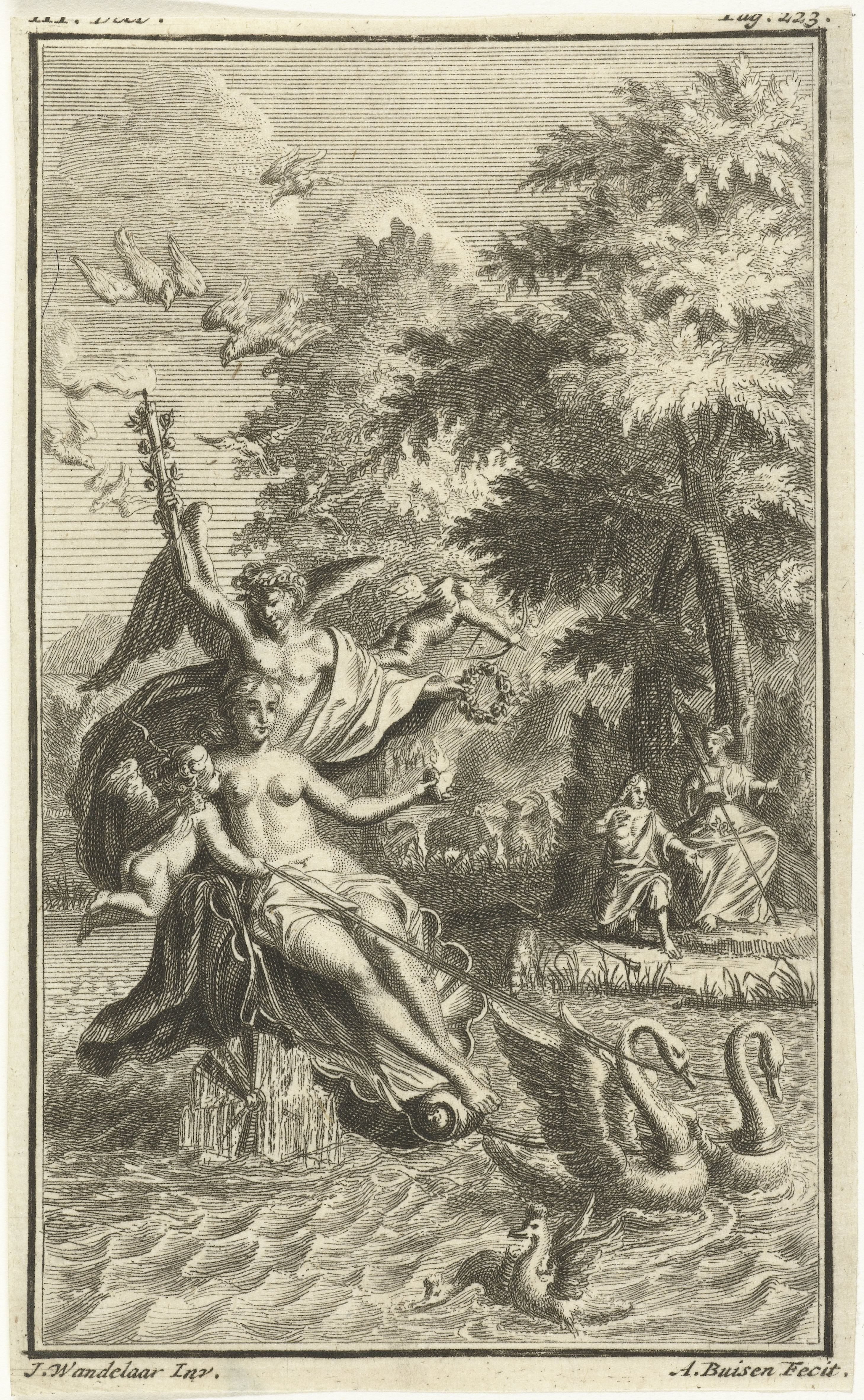 Huwelijksaanzoek met Venus en Amor