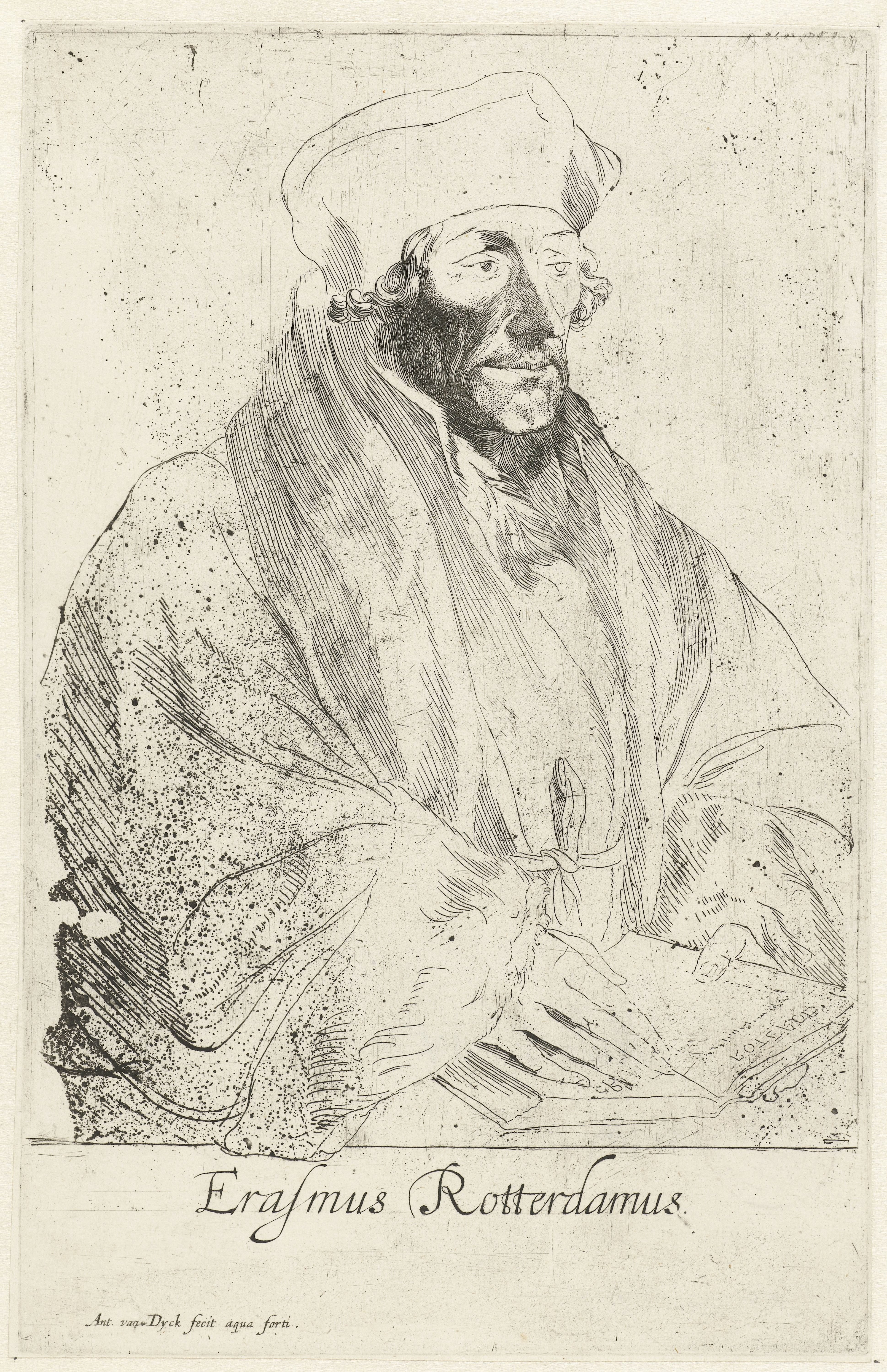 Portret van Erasmus van Rotterdam