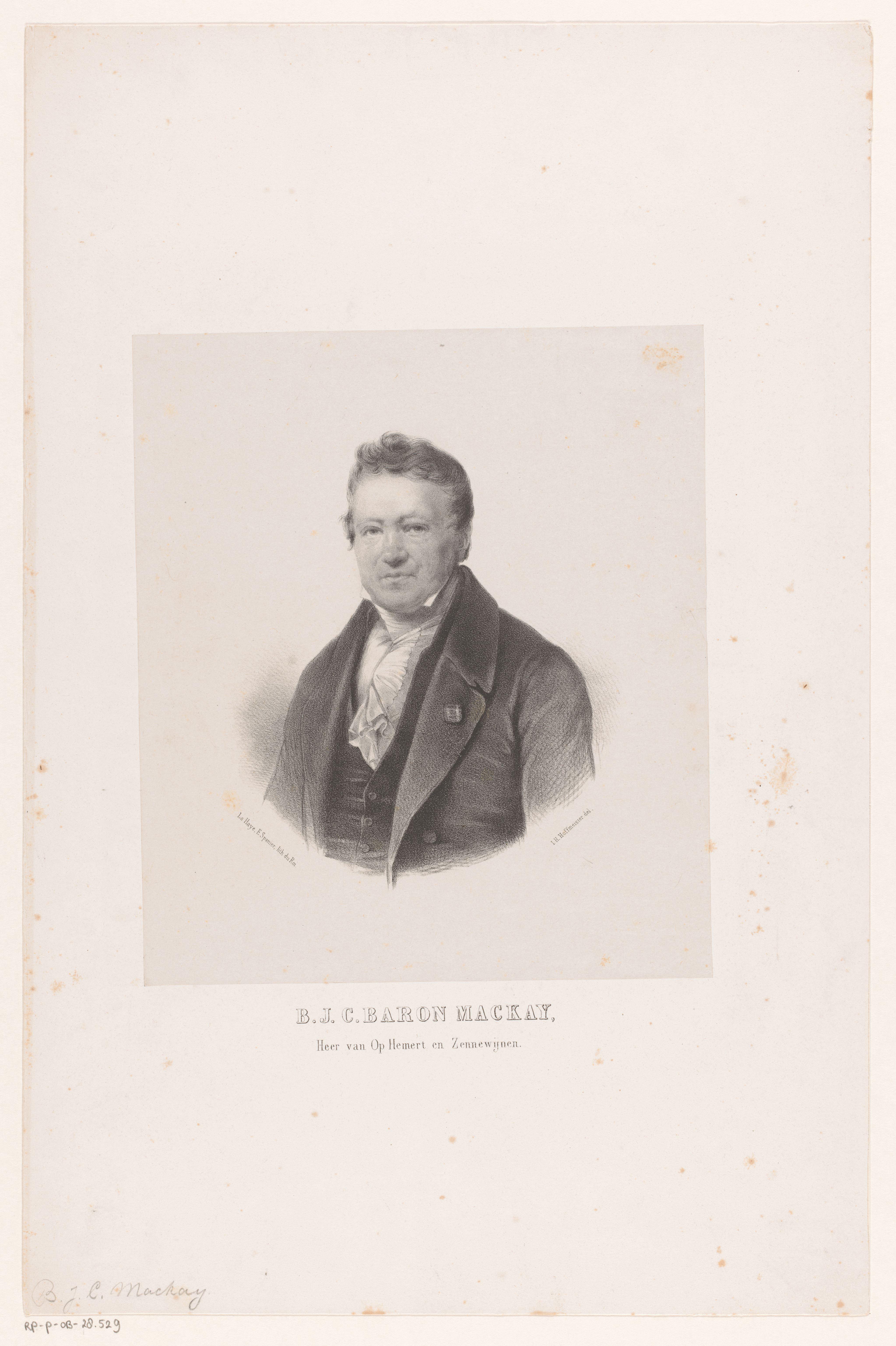 Portret van Barthold Johannes Christiaan Mackay