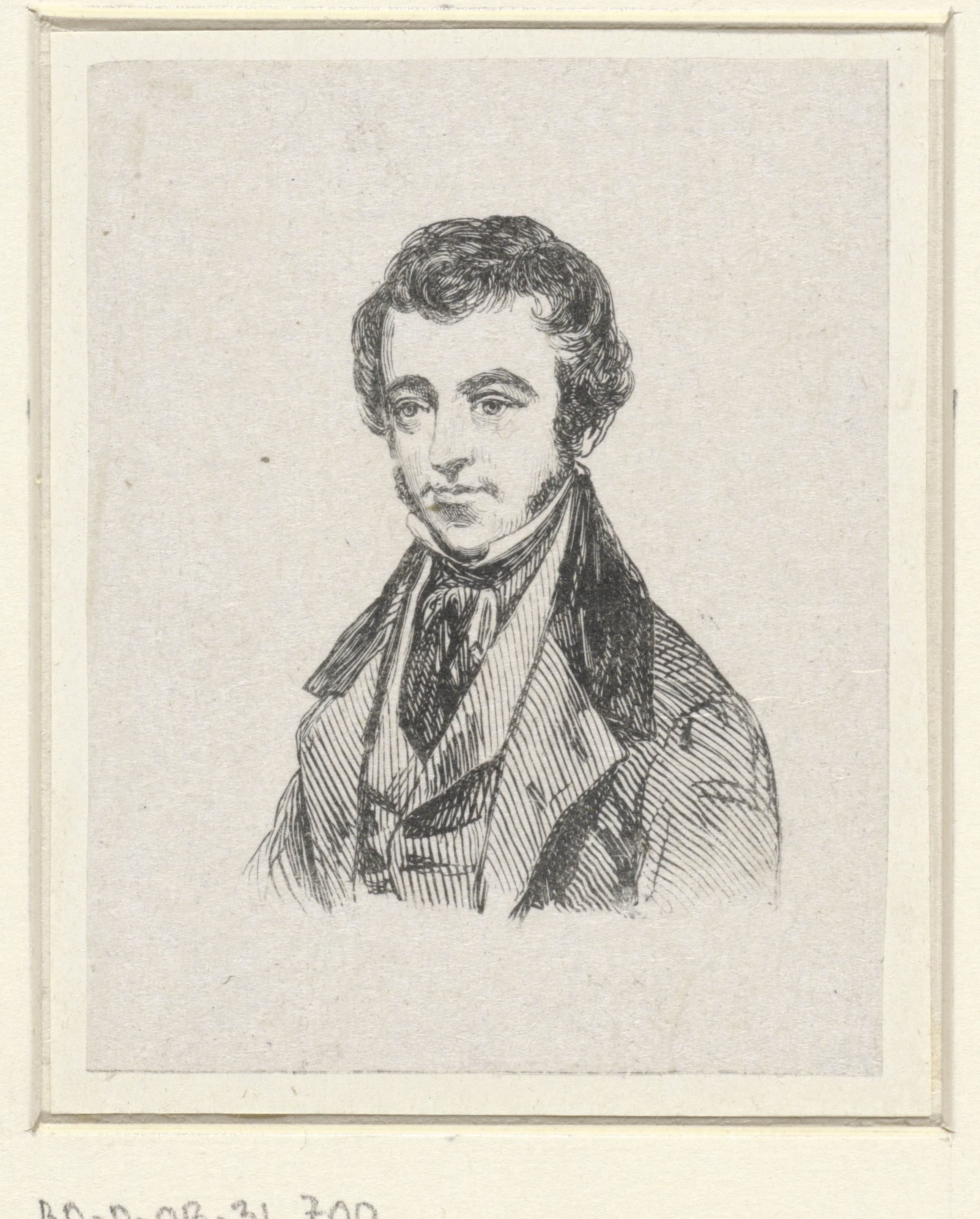 Portret van Lambertus Johannes Hansen