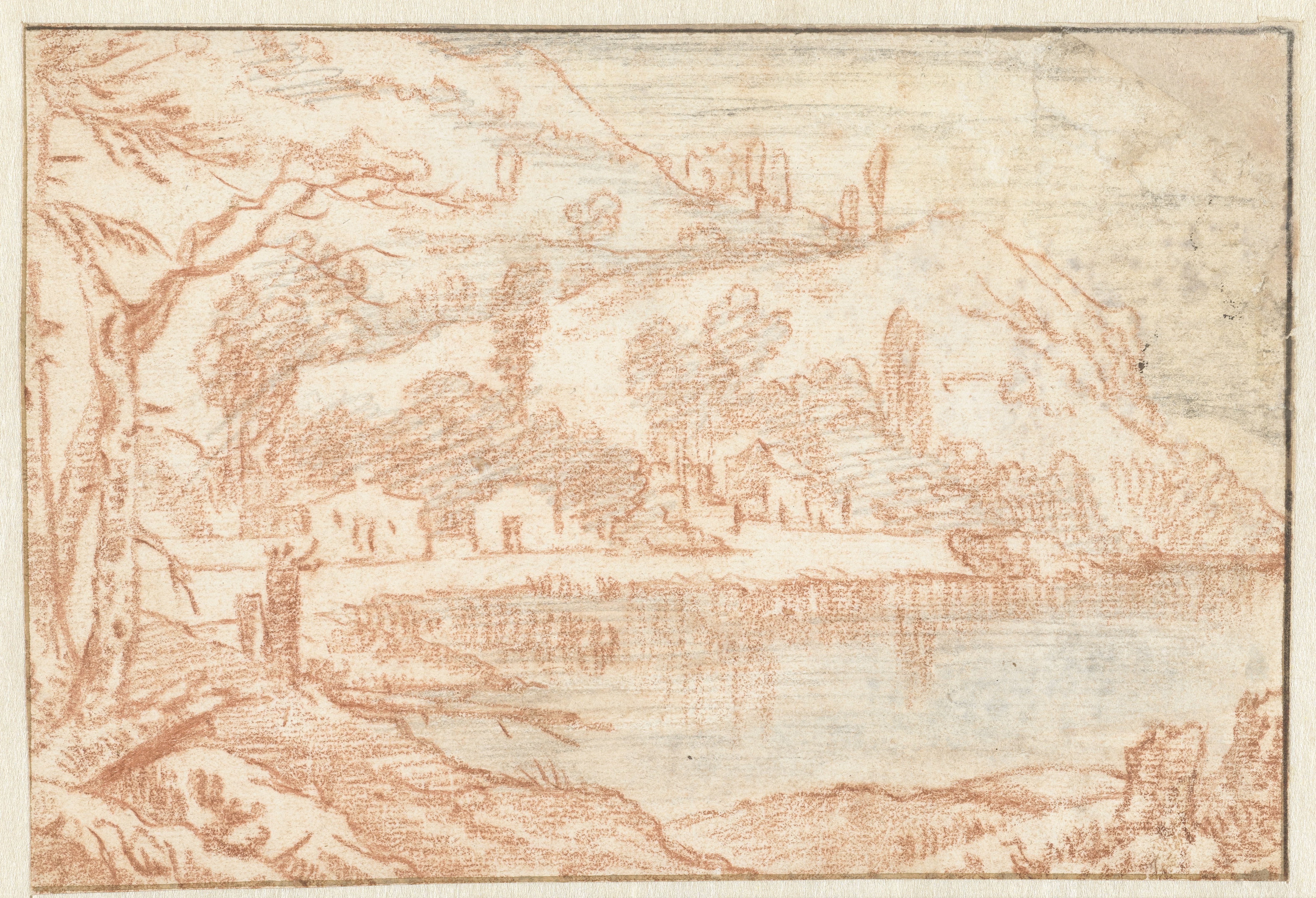 Landschap met een meer