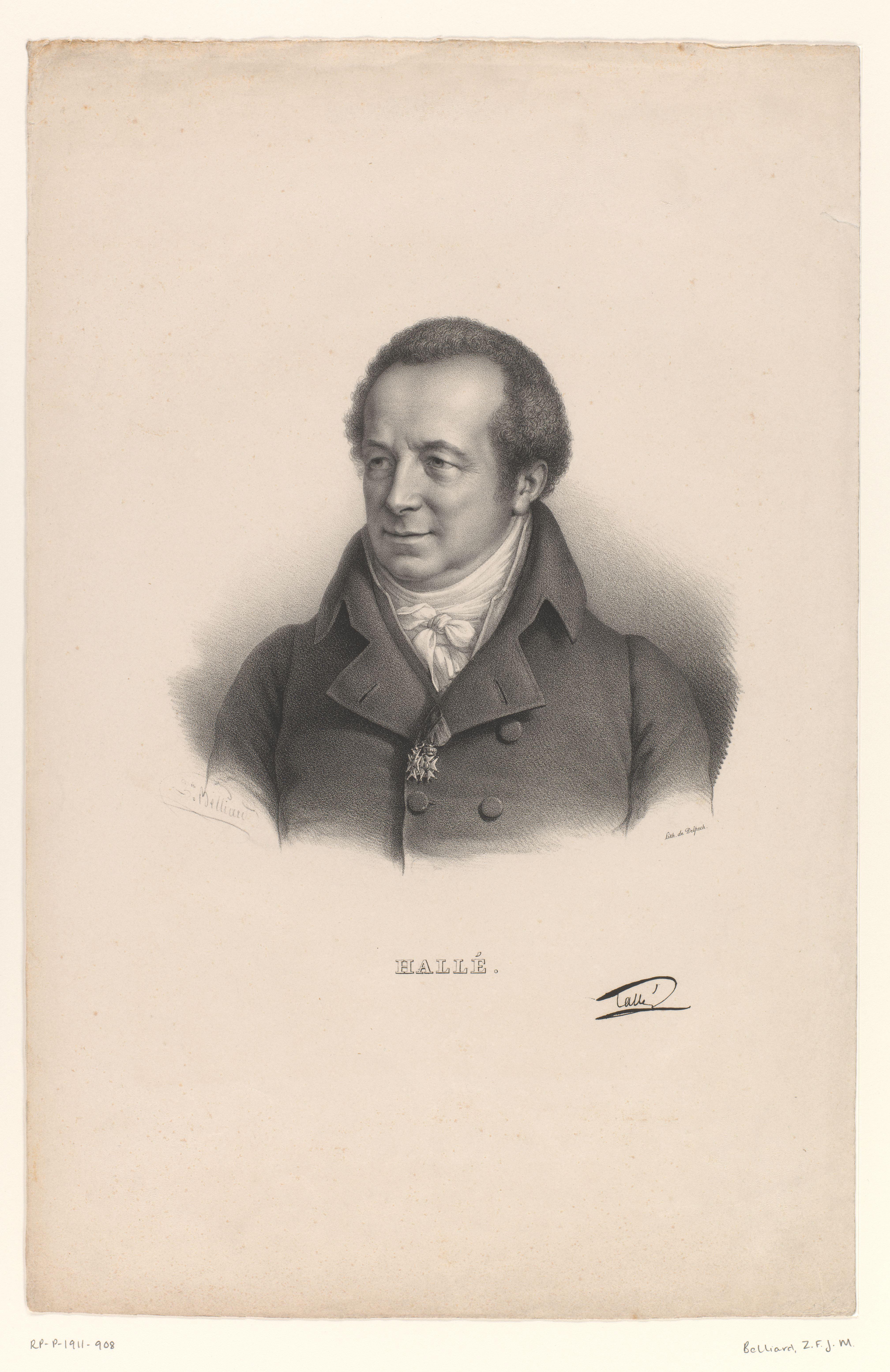 Portret van de arts Jean Noël Hallé