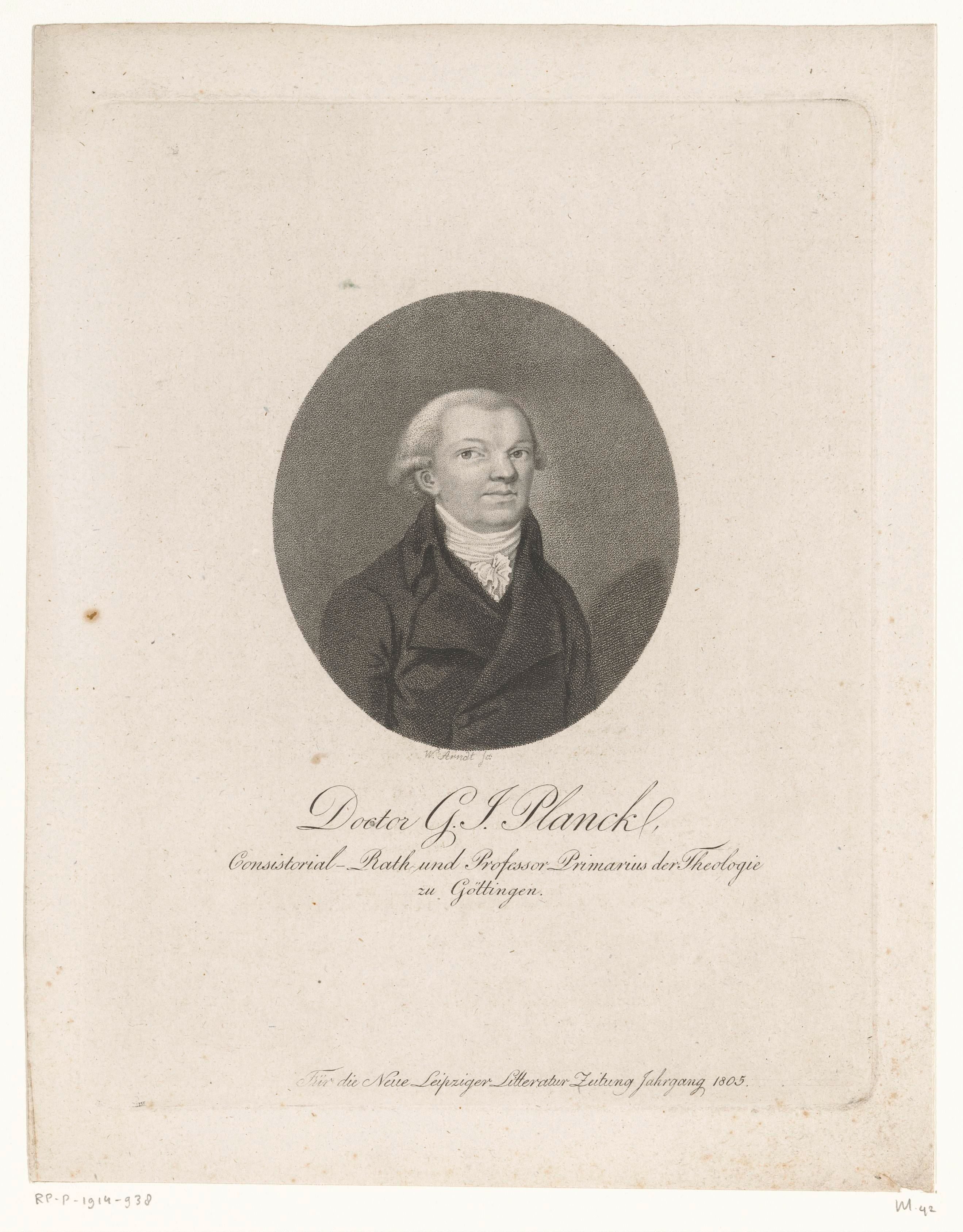Portret van Jakob Christoph Eckermann